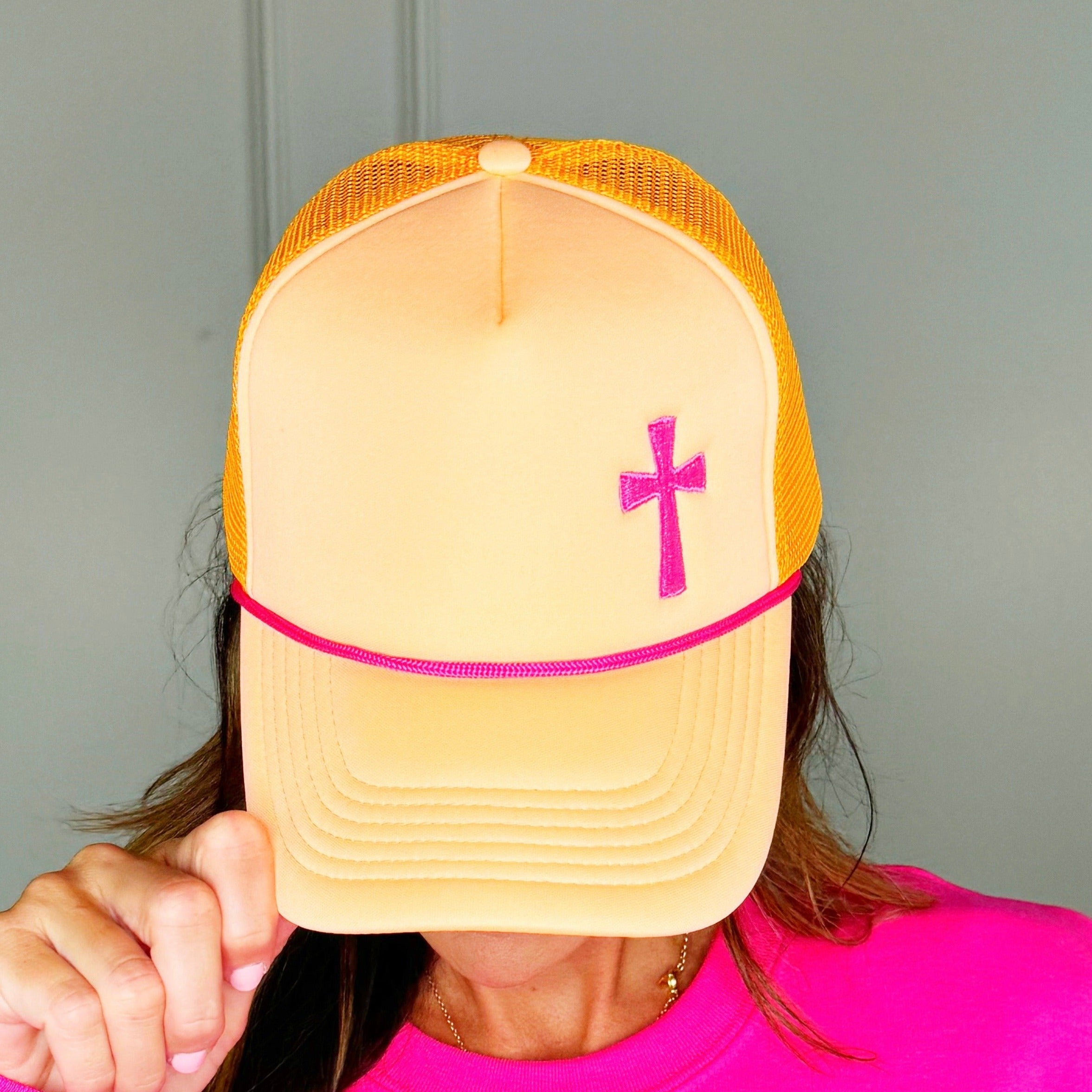 Side Cross Trucker Hat