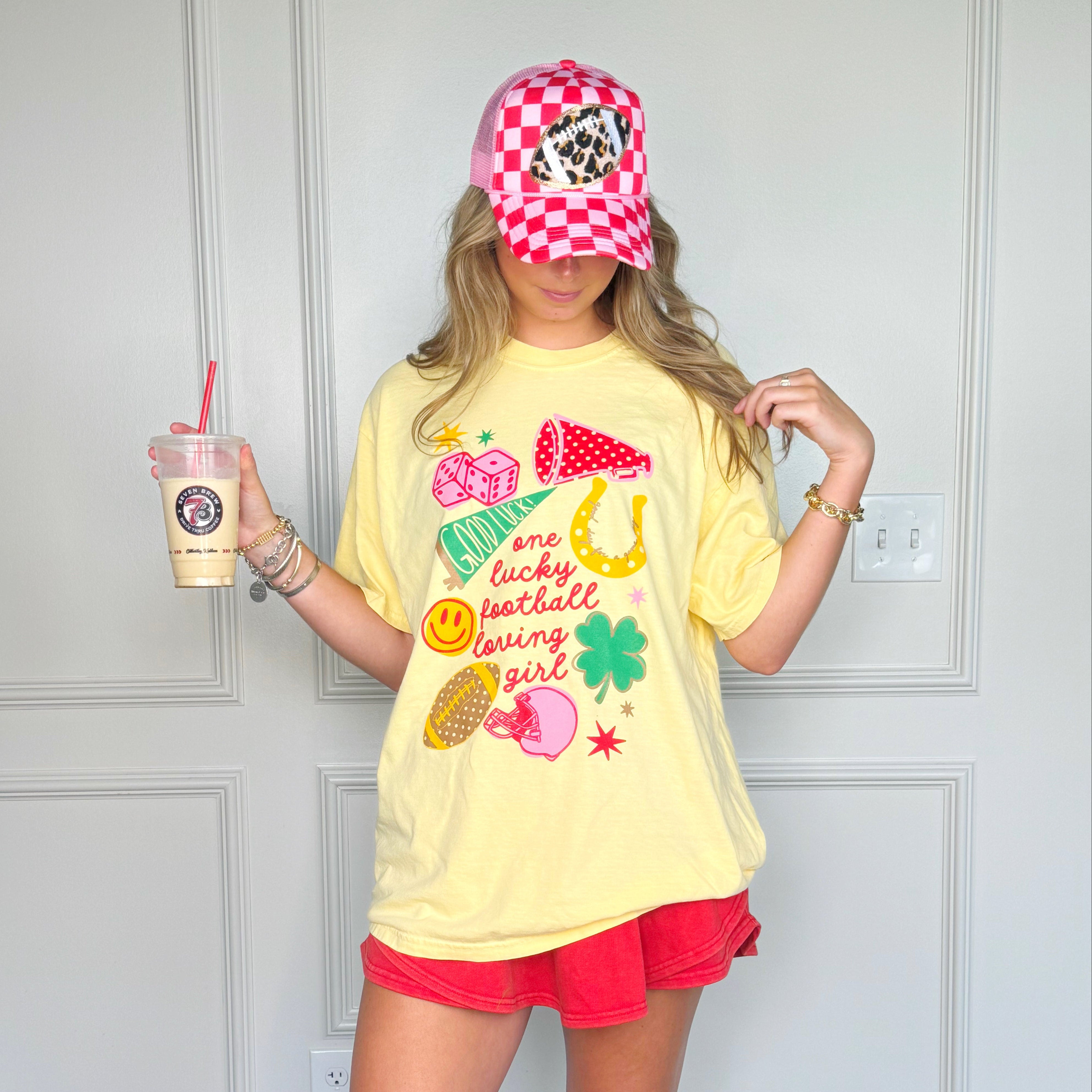One Lucky Football Girl Tee