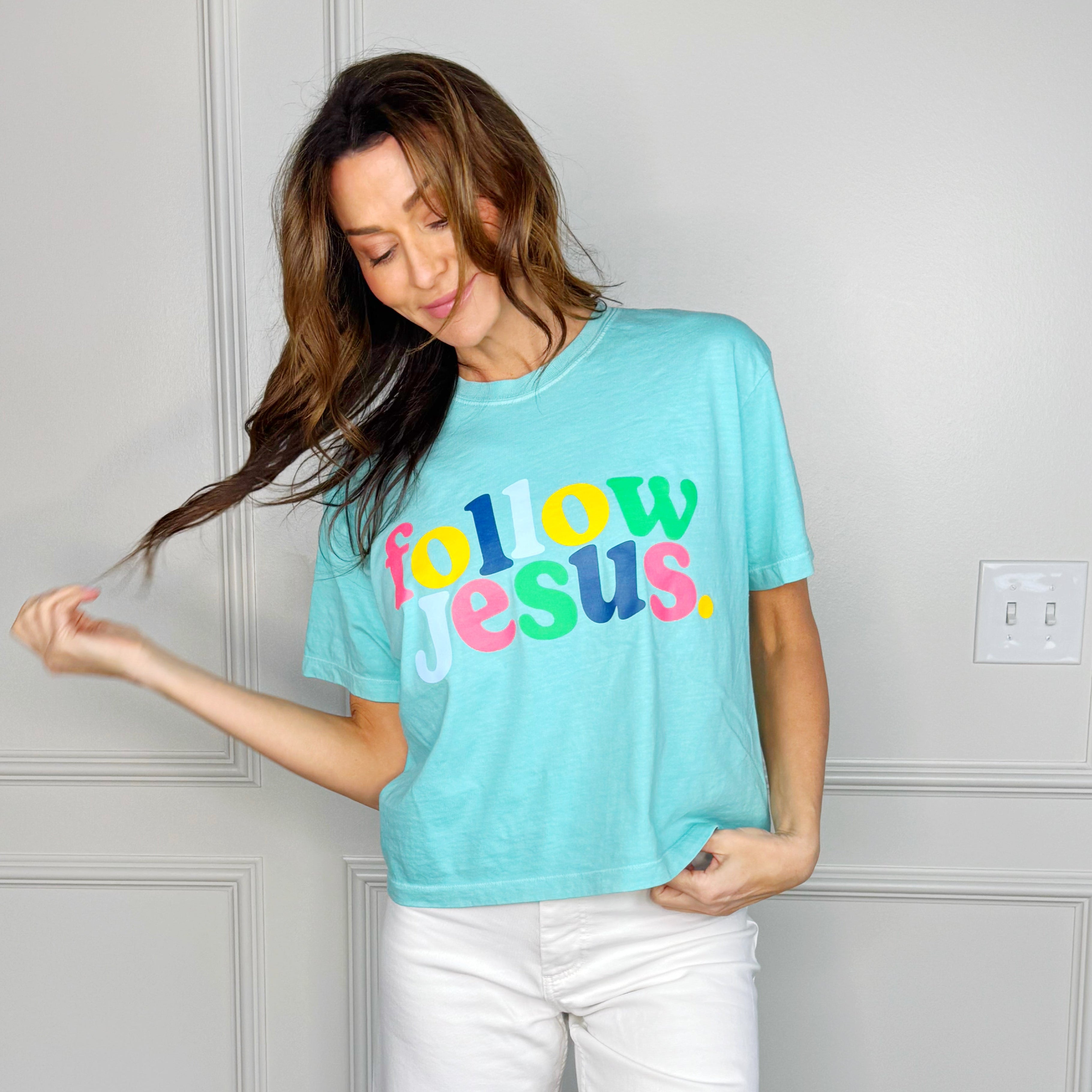 Follow Jesus Crop Tee