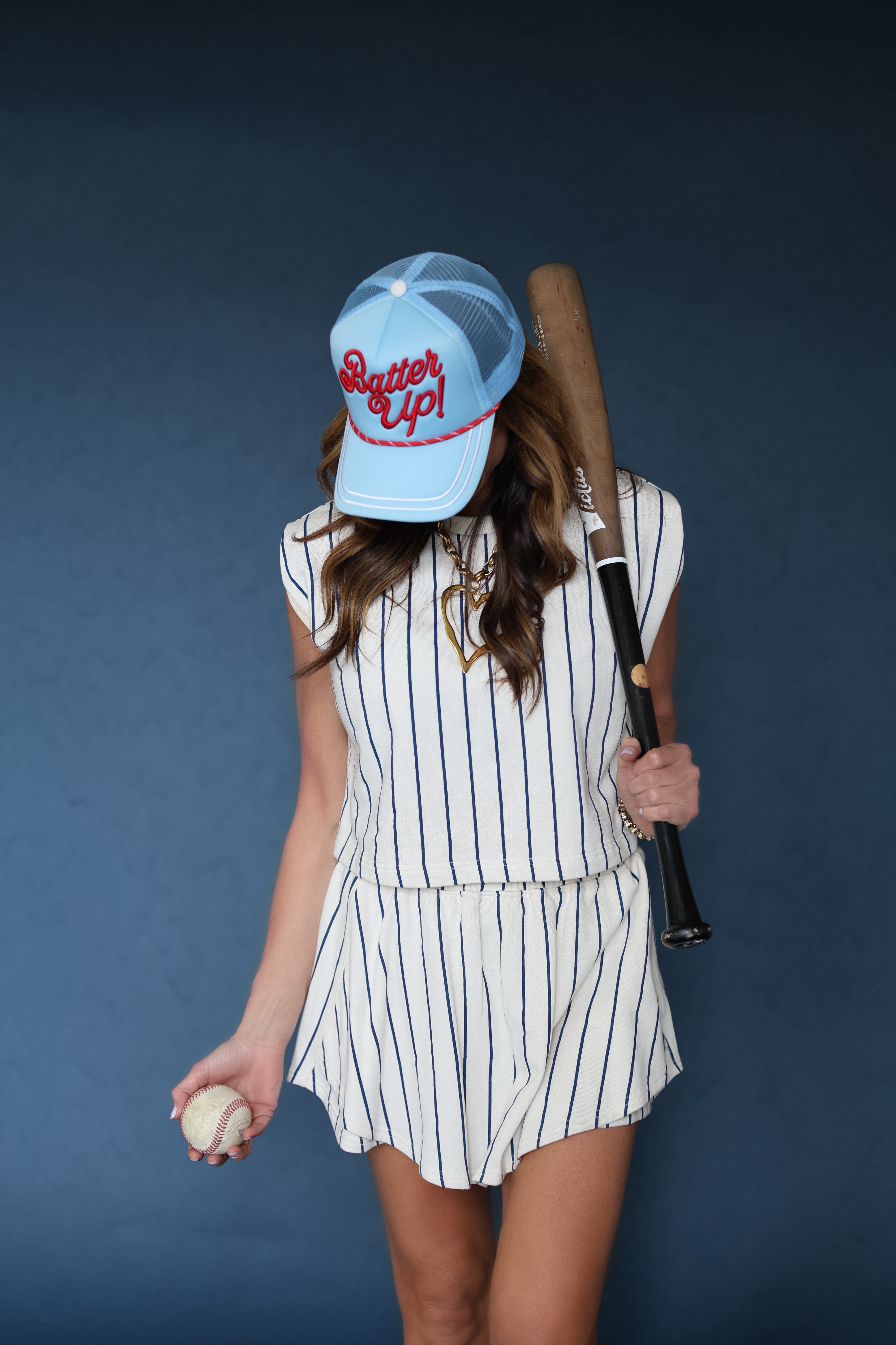 Pinstripe Skort- Pre Order