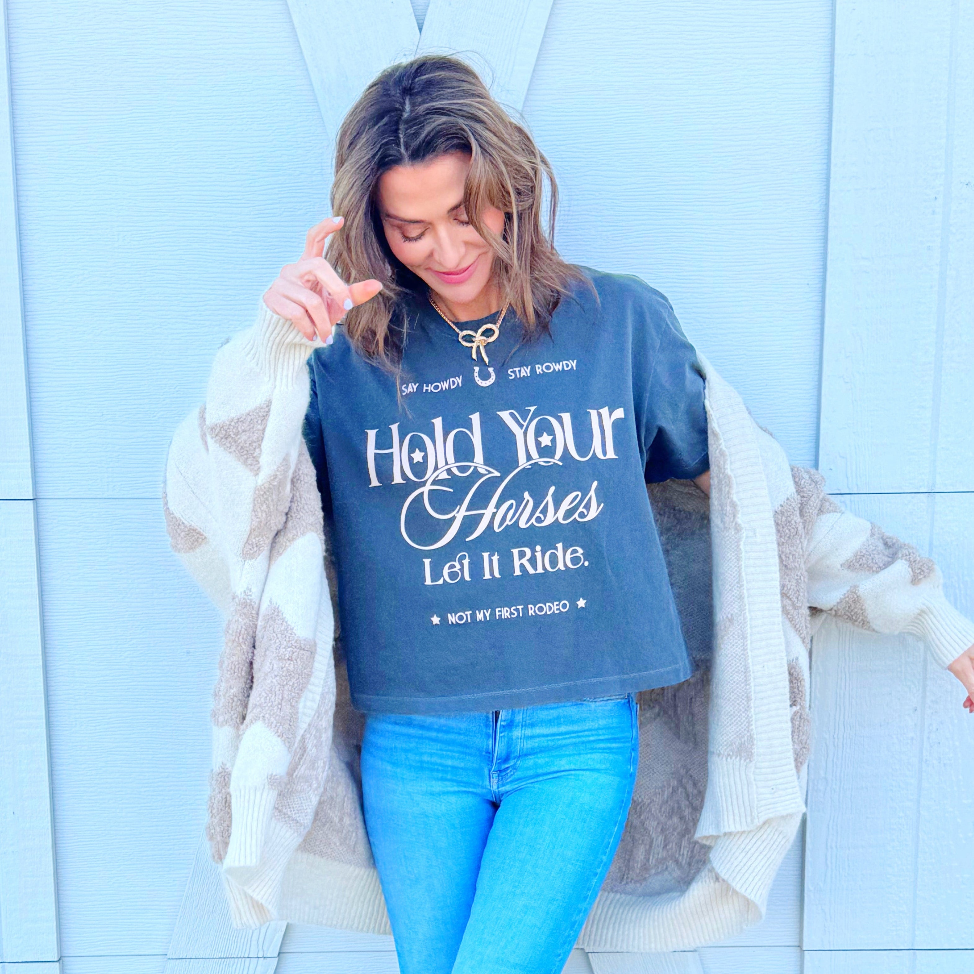 Let It Ride Cropped Tee