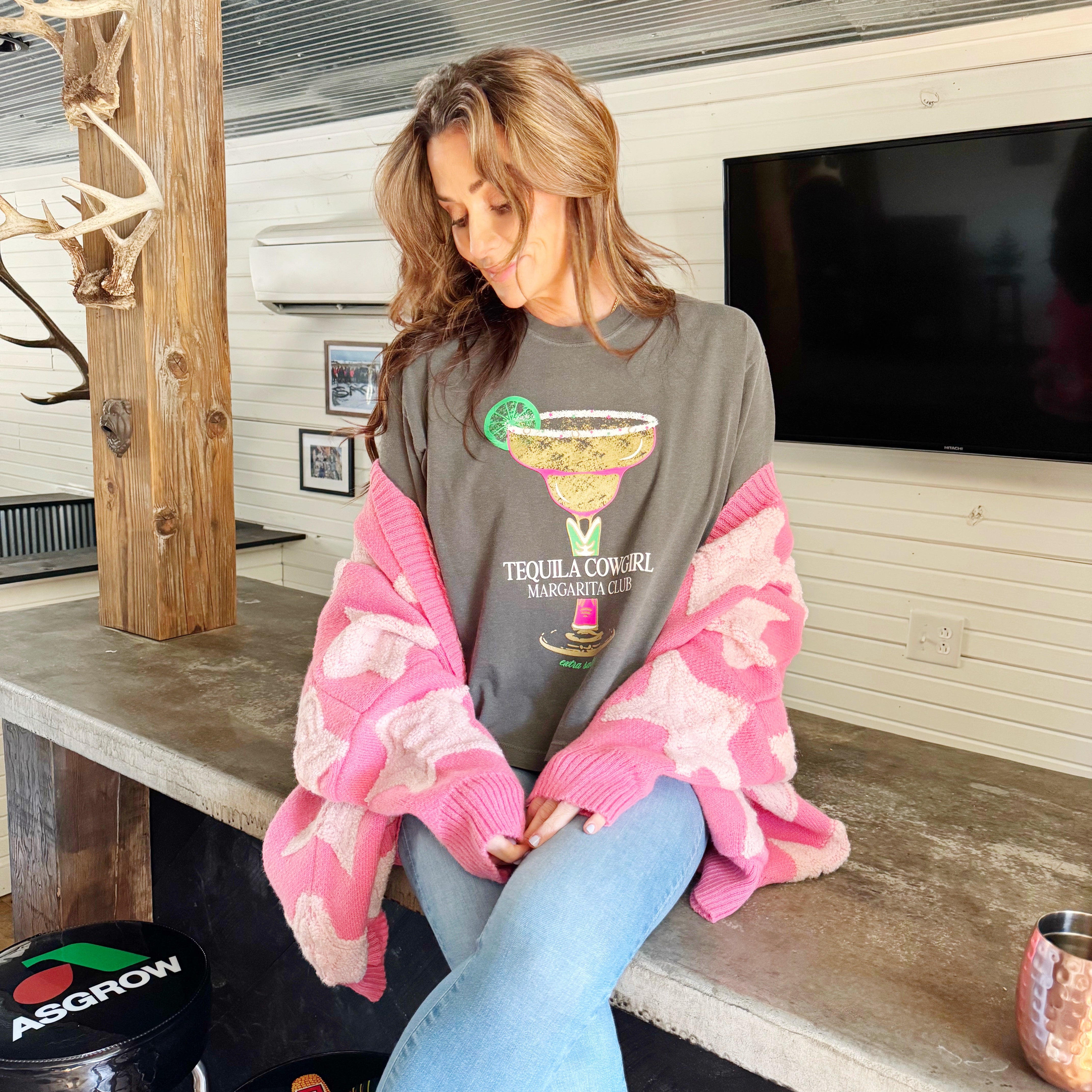 Tequila Cowgirl Cropped Tee
