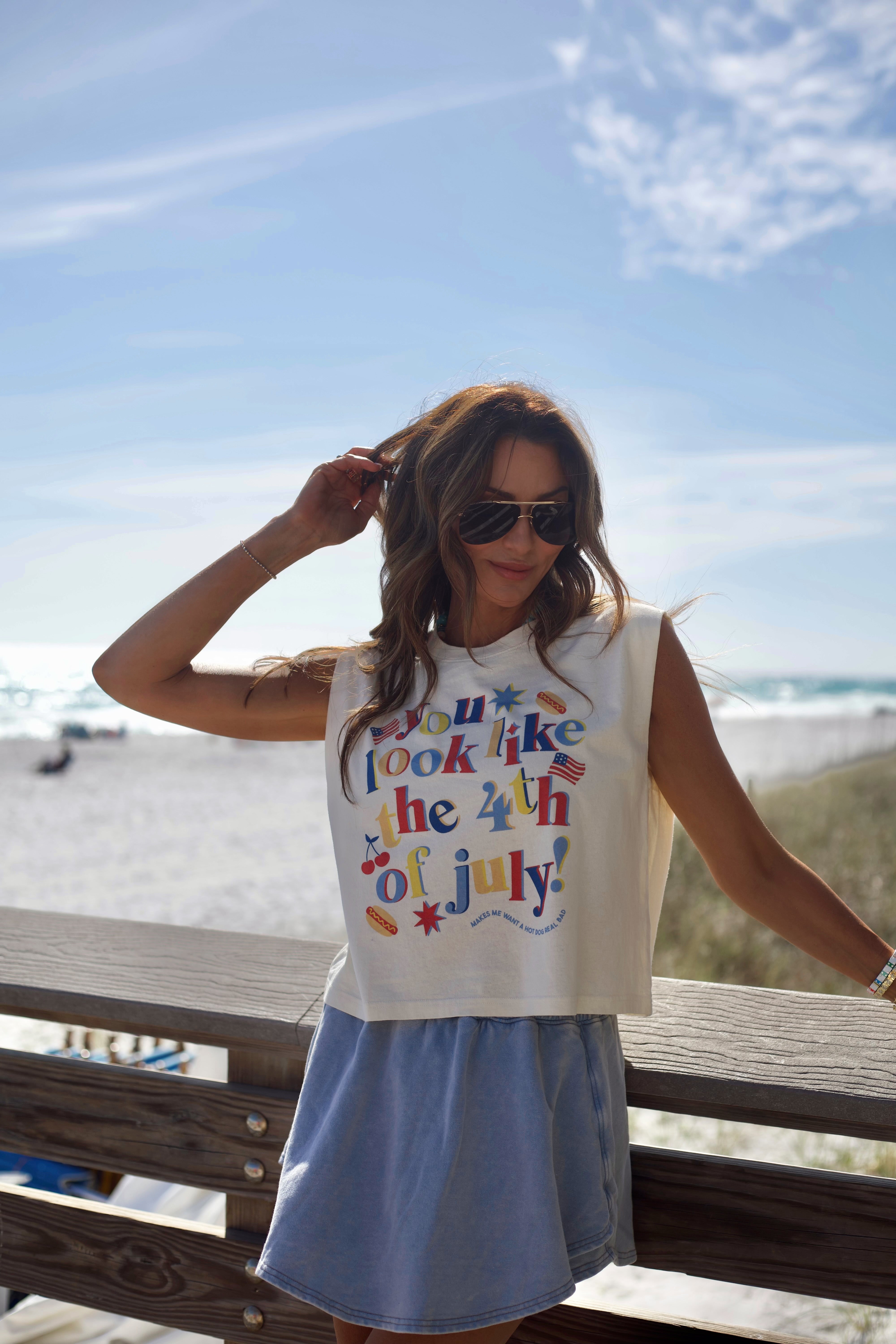 You look like the 4th of July Tank