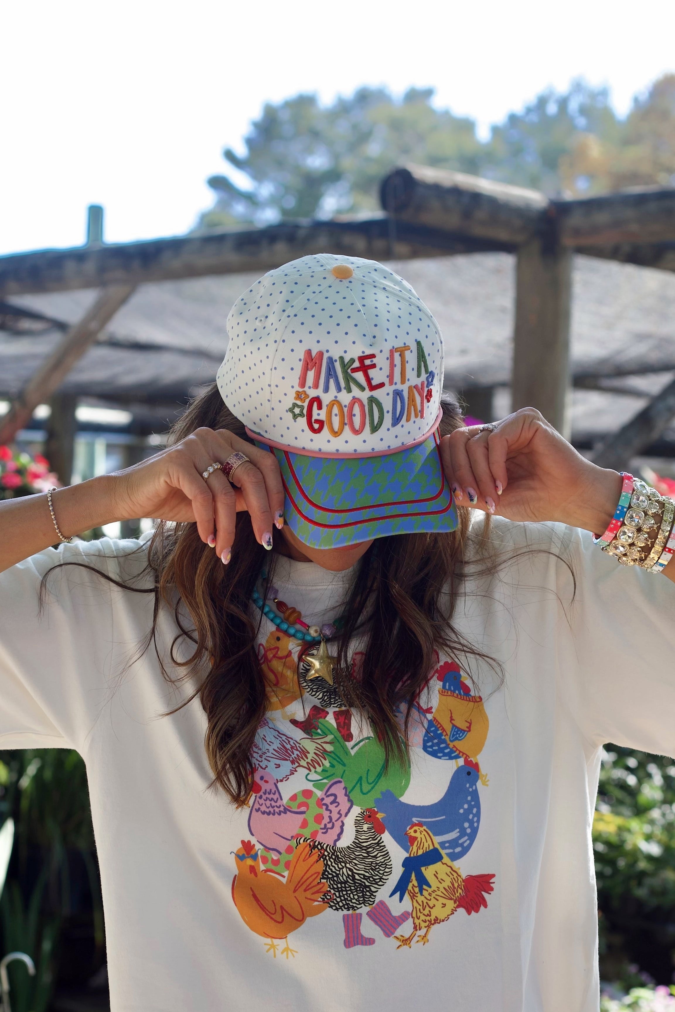 Make It a Good Day Dotty Hat- Pre Order