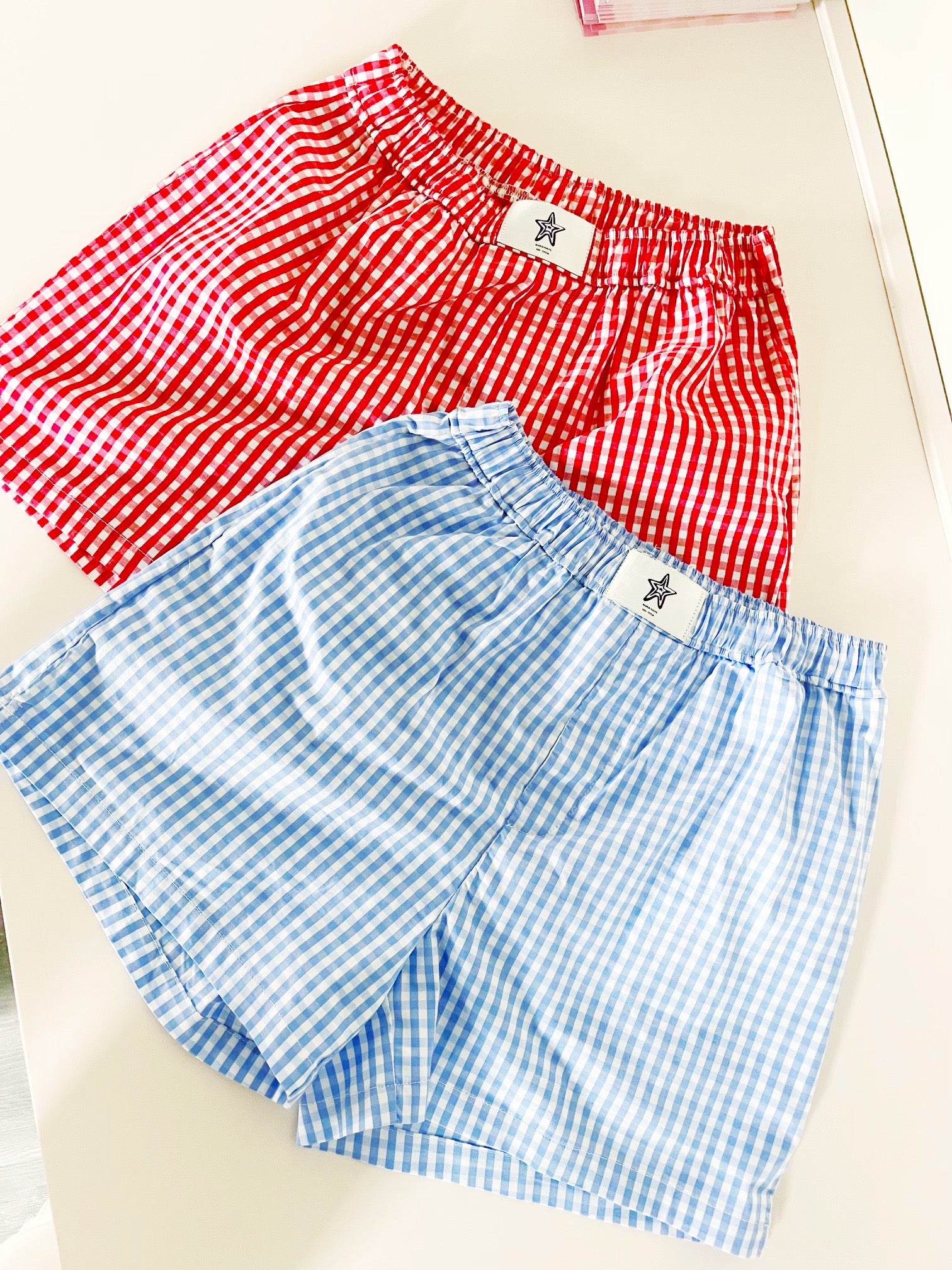 Gingham Check Boxer Shorts