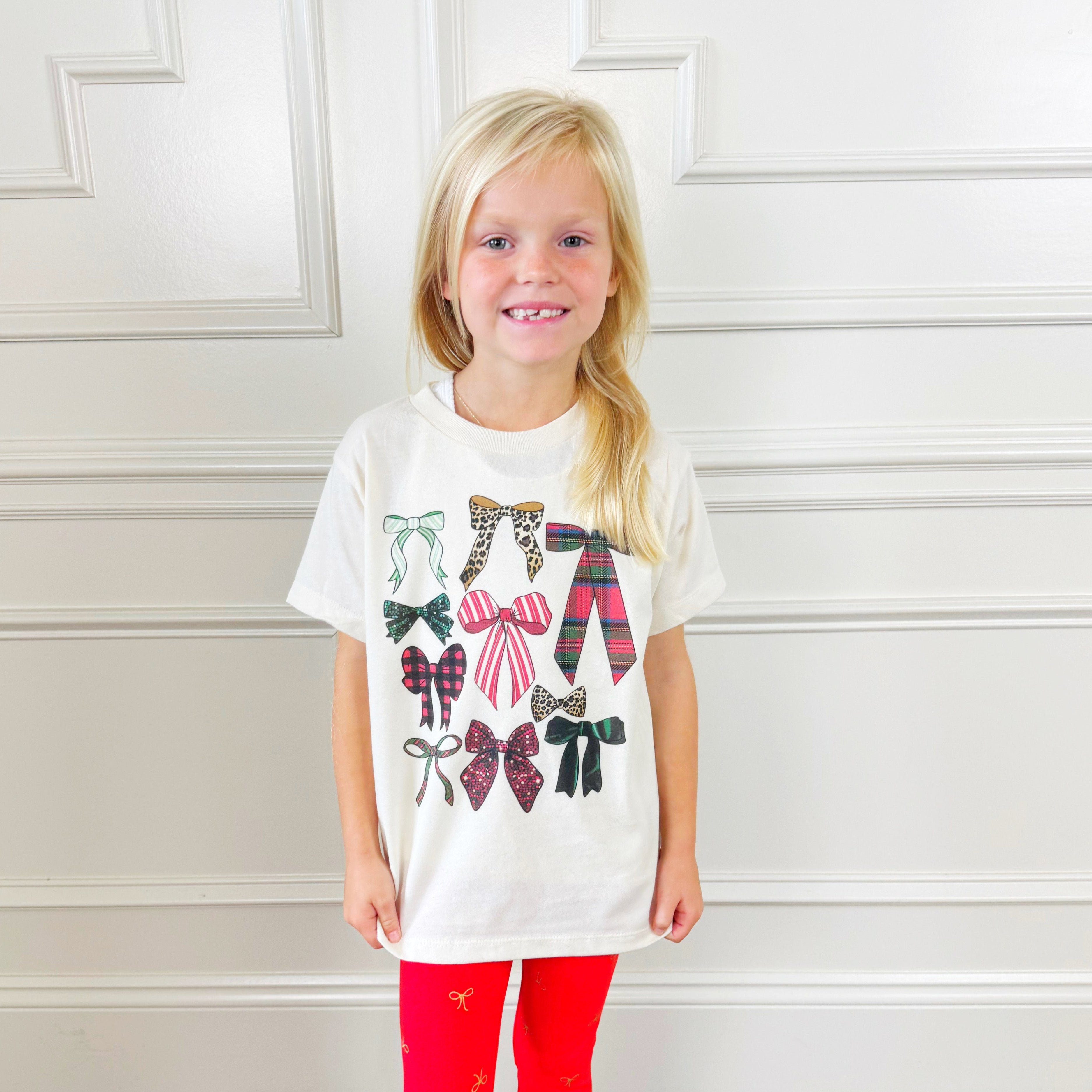 Holiday Bow Collage Tee Youth & Adult
