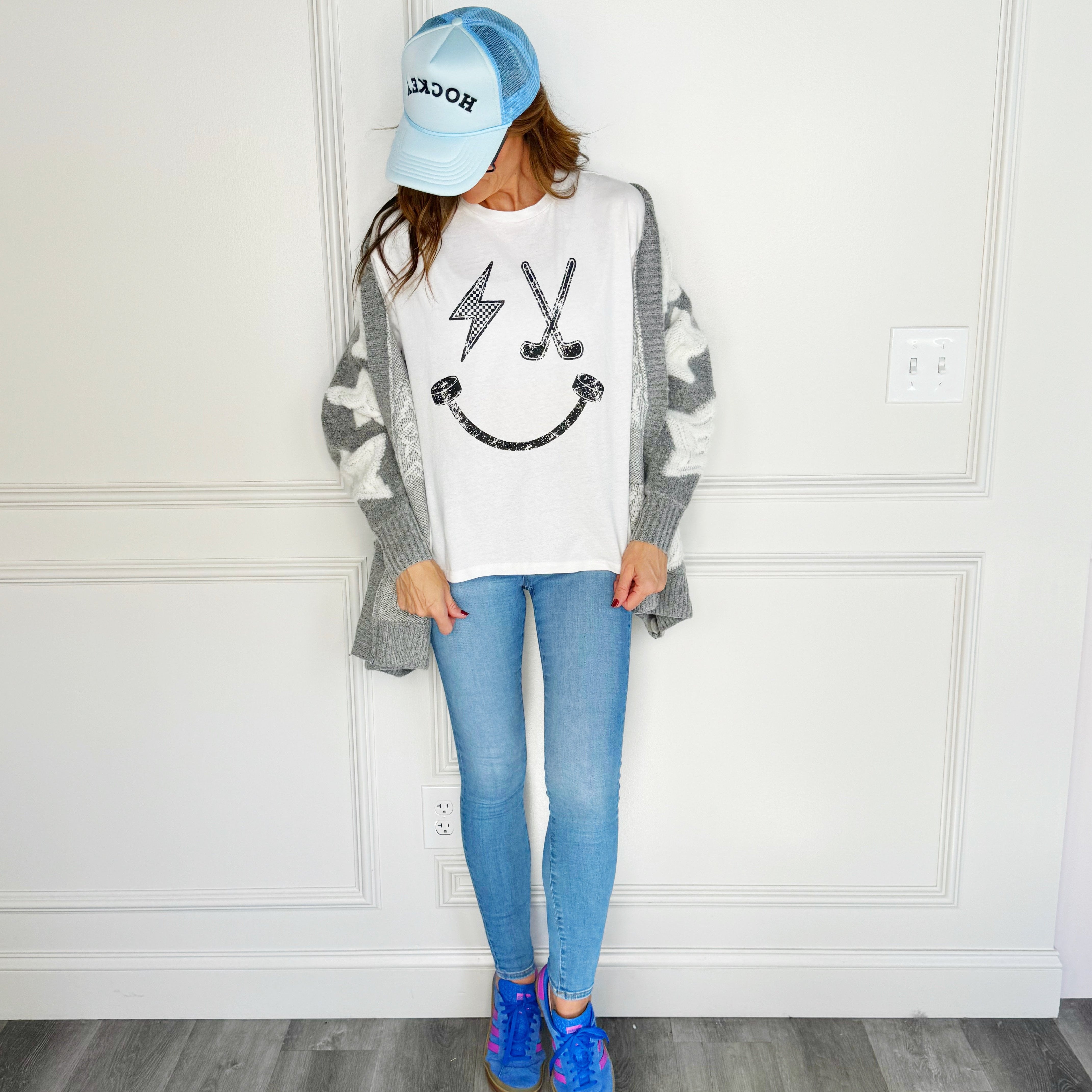 Hockey Smiley Tee