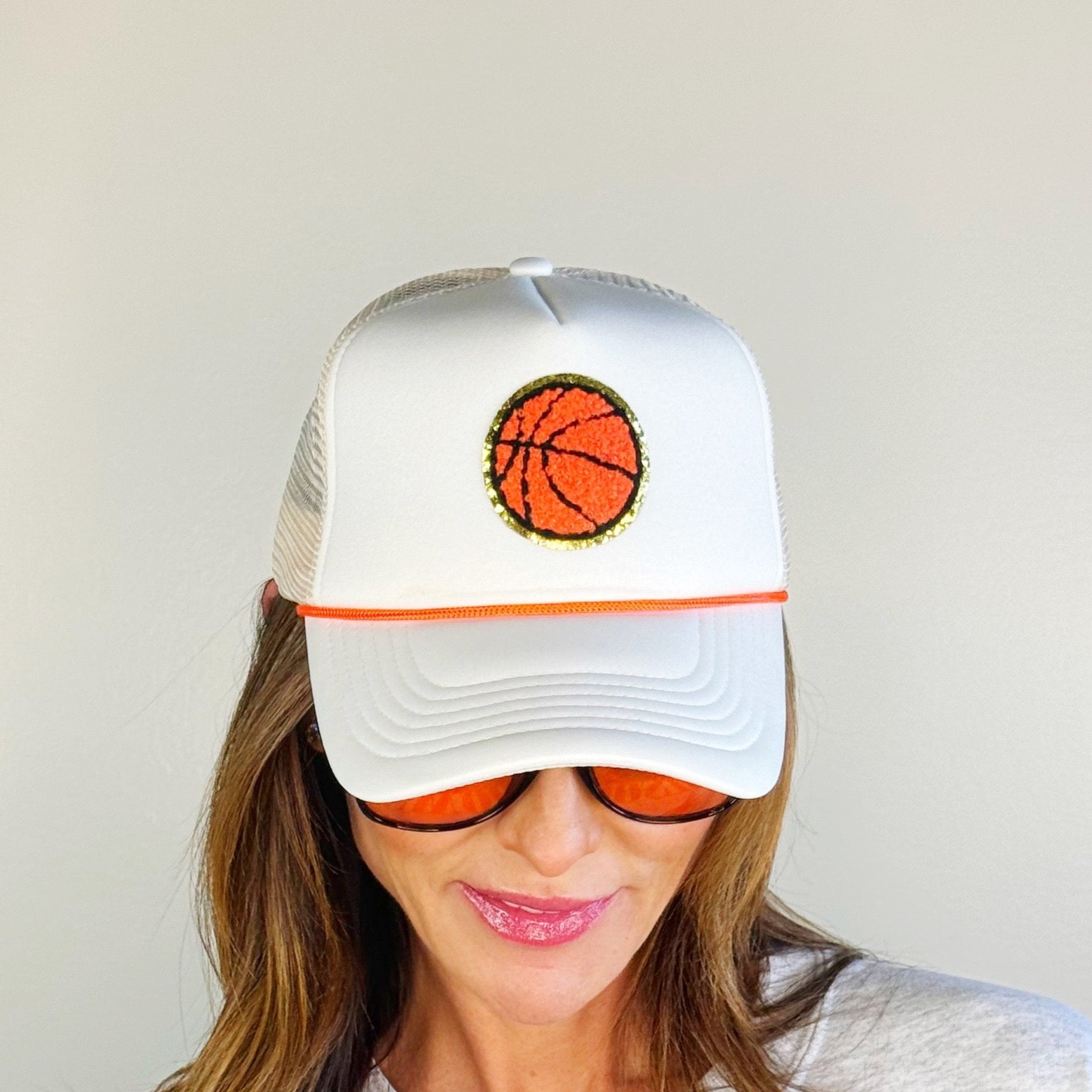 Basketball Small Patch Trucker Hat