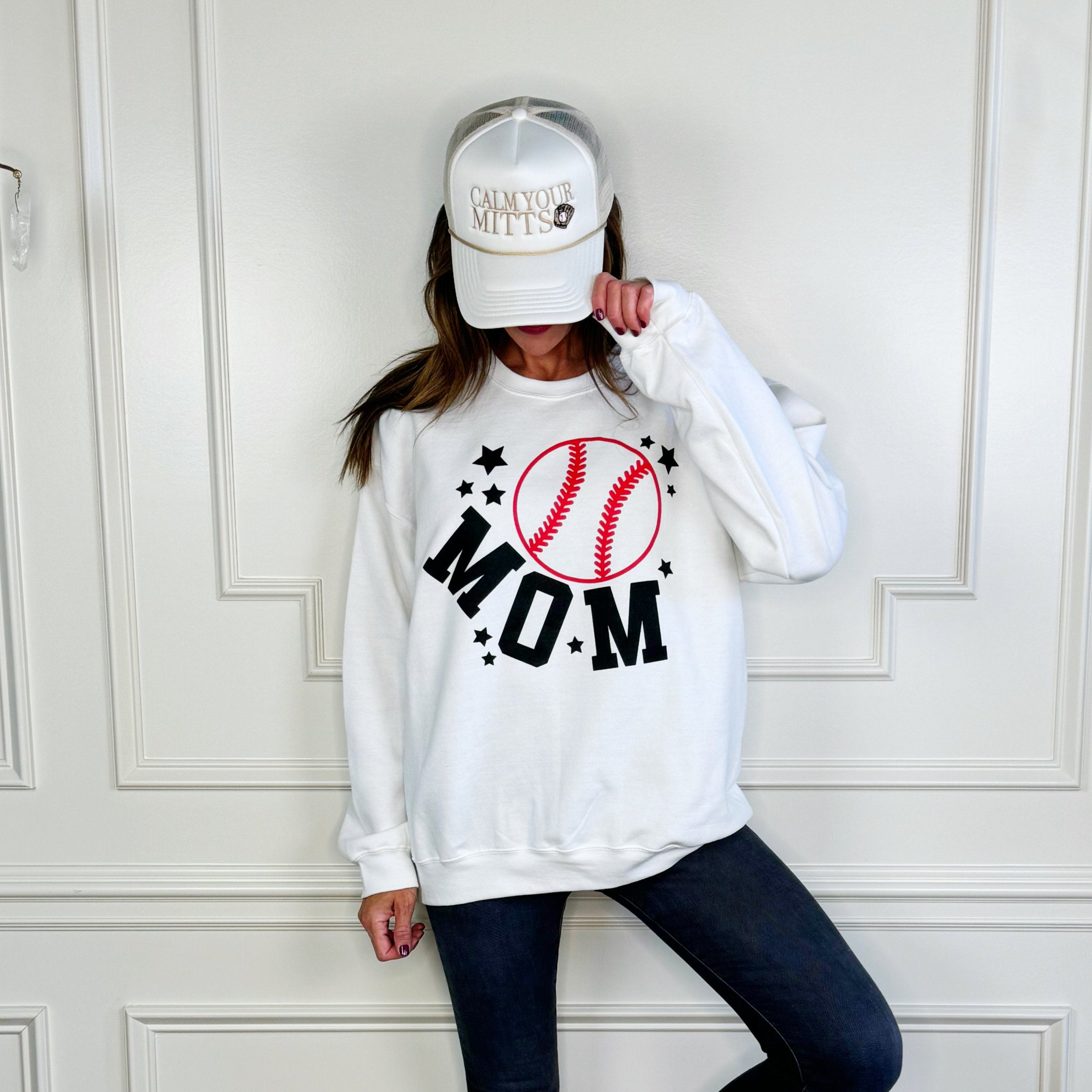 Baseball mom sweatshirt sale