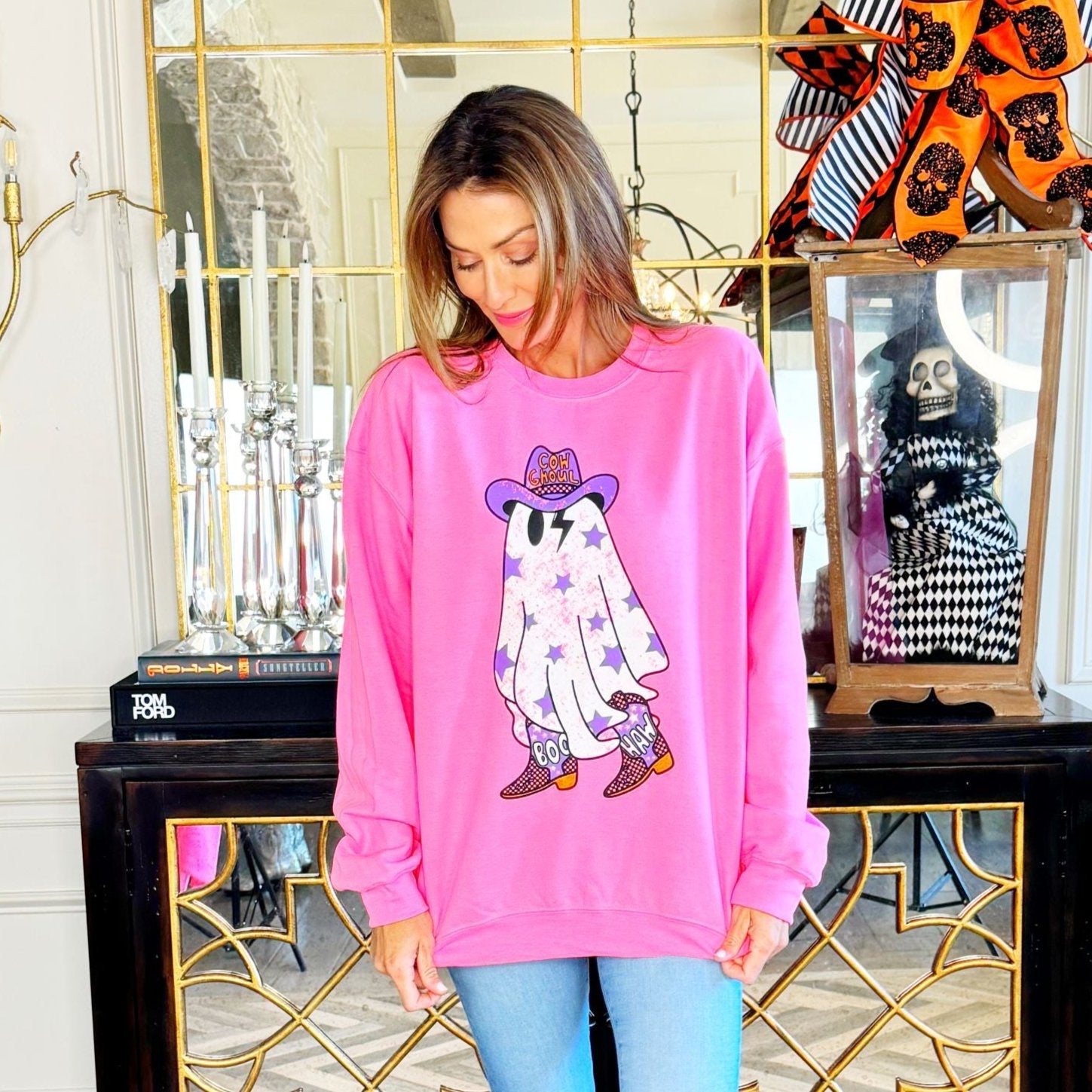 Cow Ghoul Ghost Youth & Adult Sweatshirt