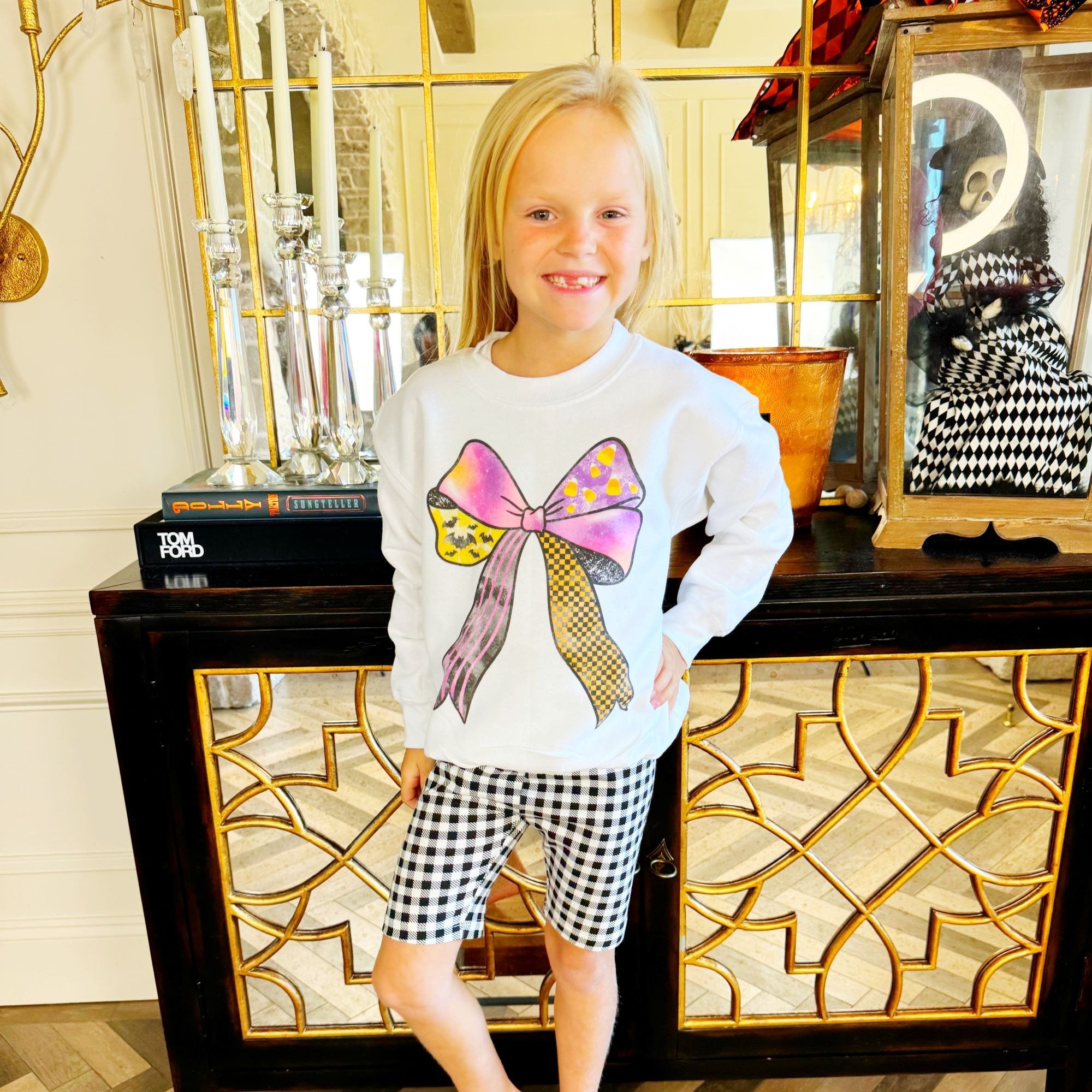 Halloween Bow Youth & Adult Sweatshirt