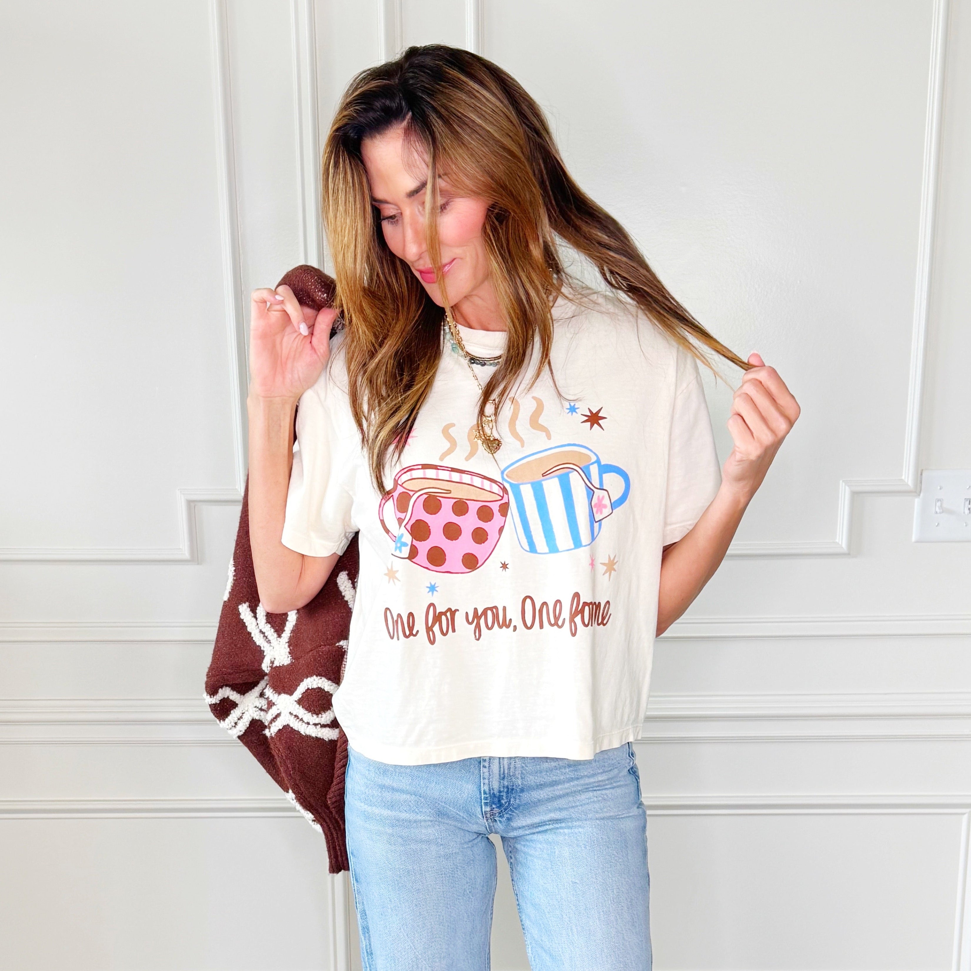 Tea, One for Me Crop Tee
