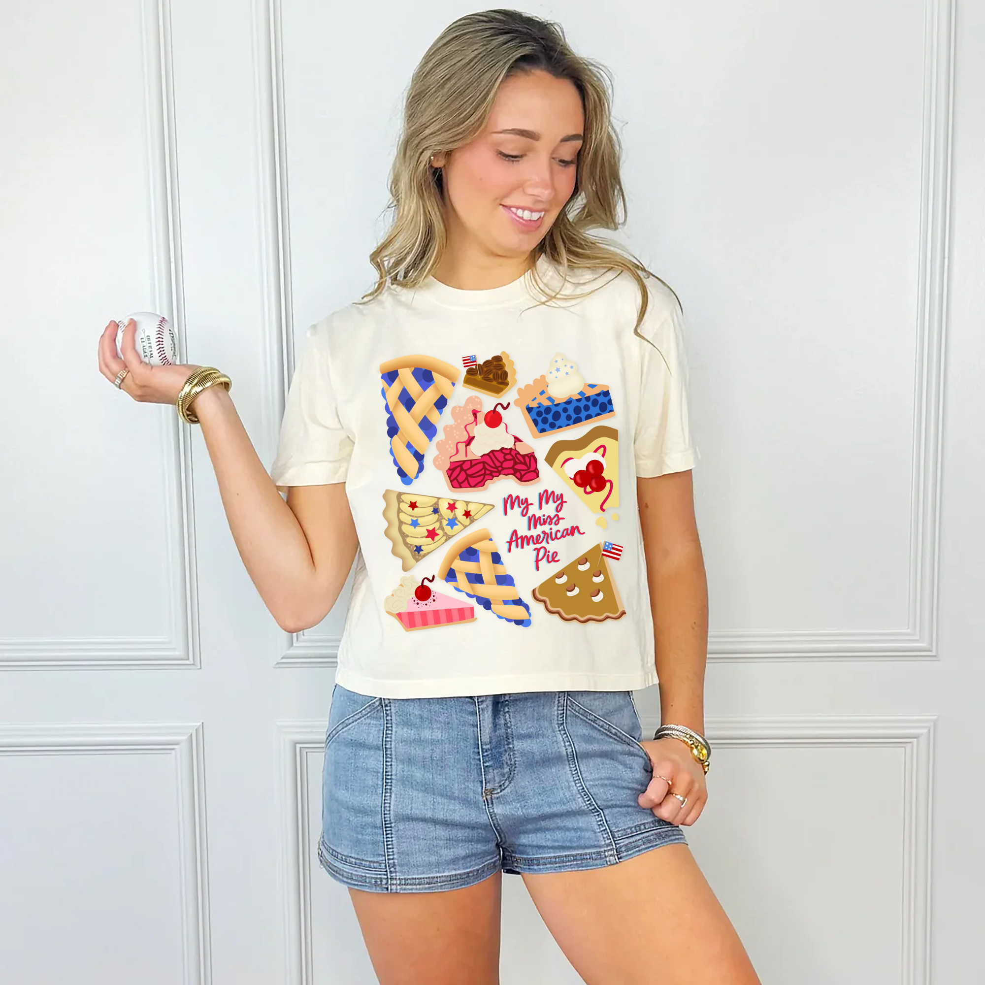 Miss American Pie Crop Tee