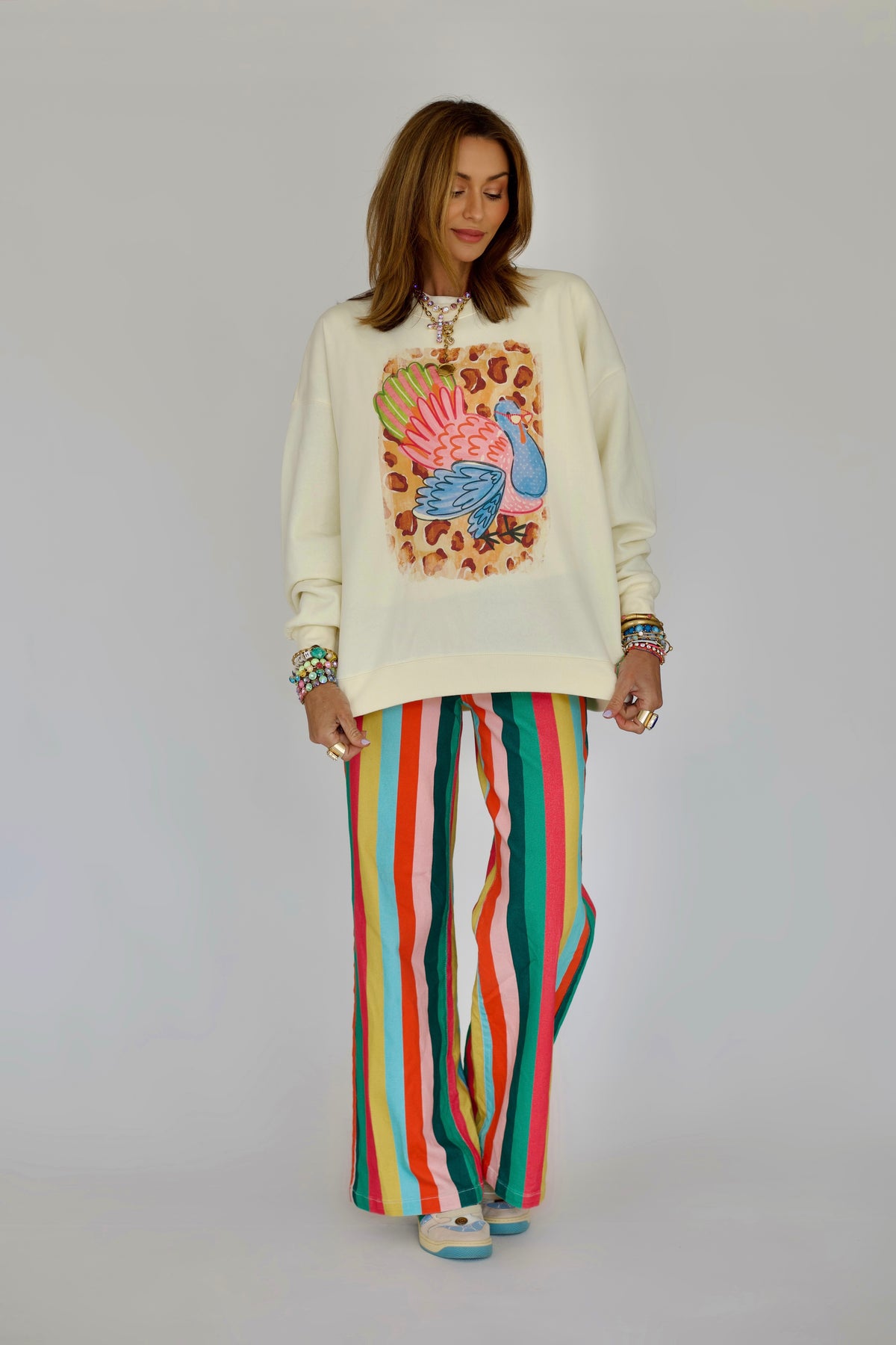 Pretty Thankful Turkey Sweatshirt
