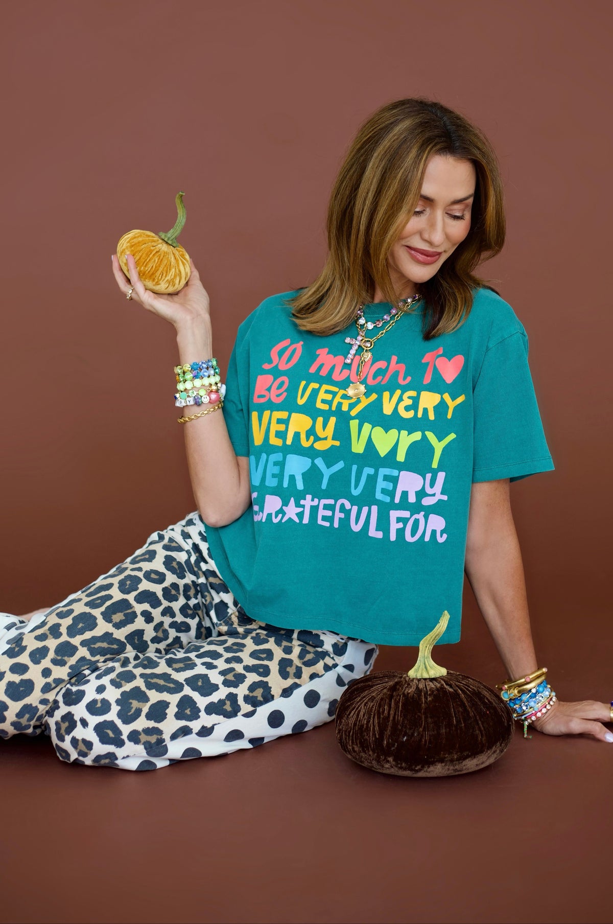 So Very Very Grateful Crop Tee