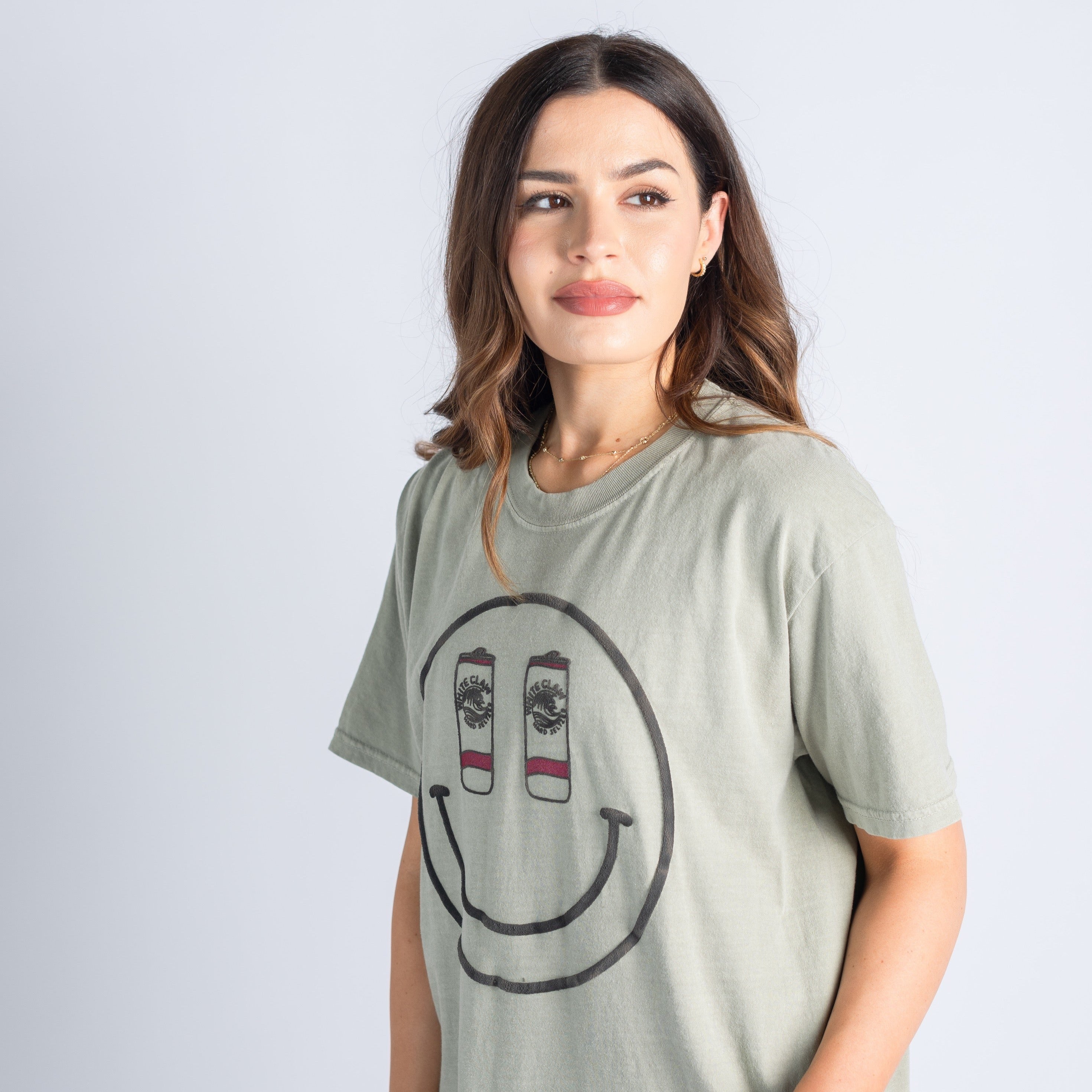 Puff Smiley White Claw Tee