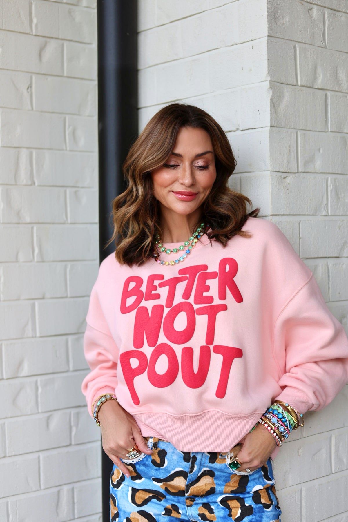 Better Not Pout Puff Crop Sweatshirt-PRE-SALE- Est. Ship End Oct**