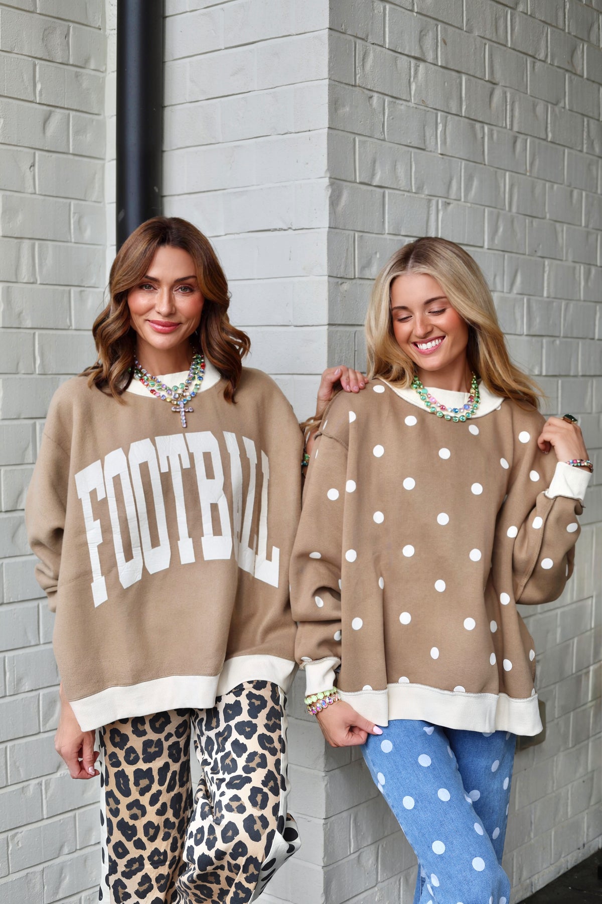 Football 2-Sided Mock Sweatshirt