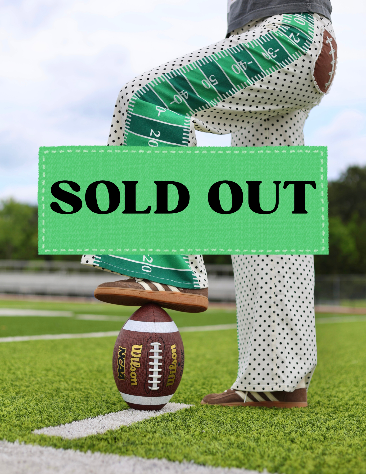 Game Day Contrast Wide Leg Denim - SOLD OUT