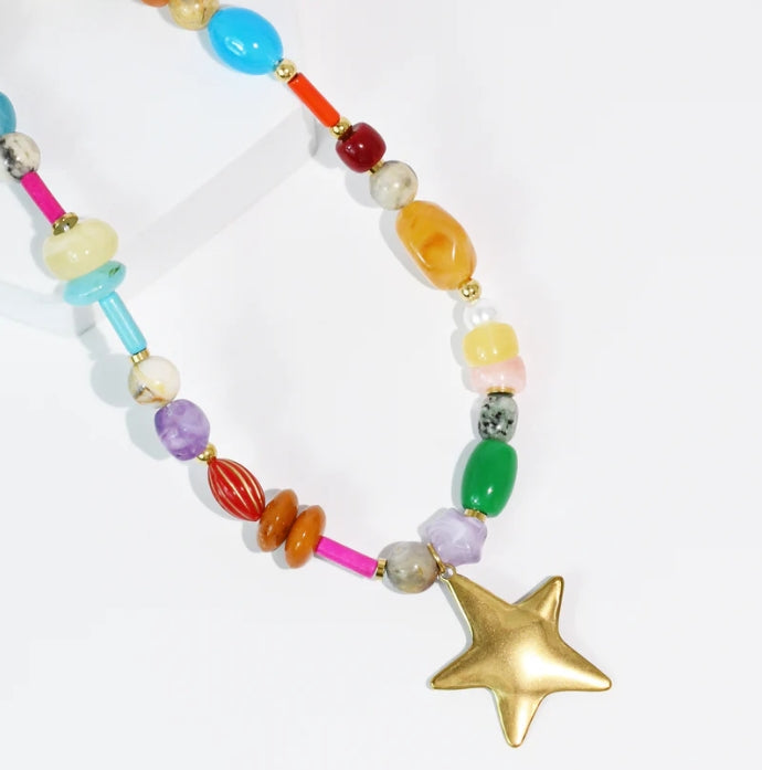 Star Gemstone Necklace
