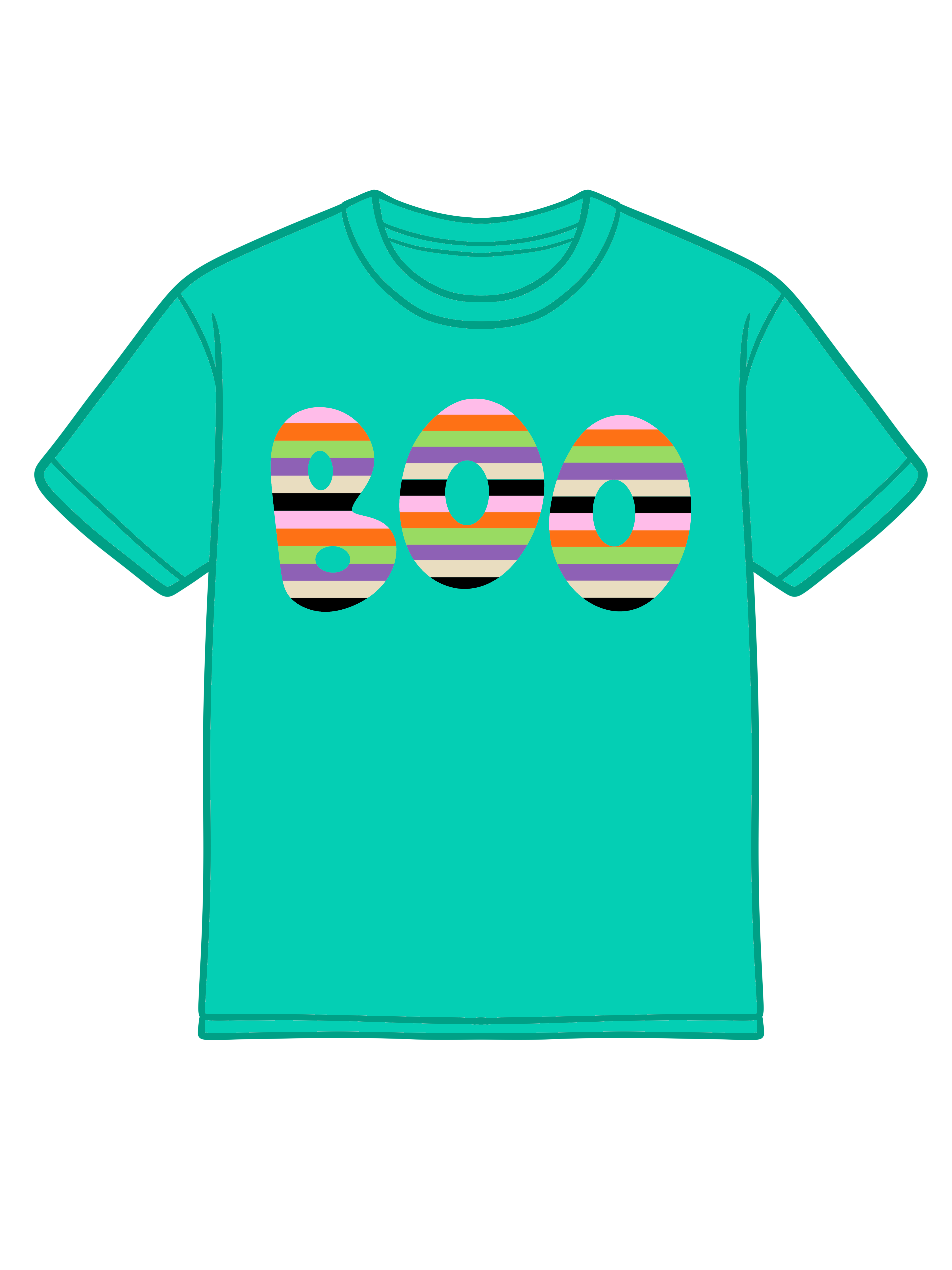 Striped Boo Tee