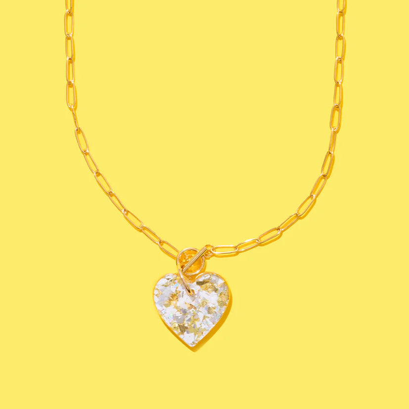 Confetti Heart Necklace
