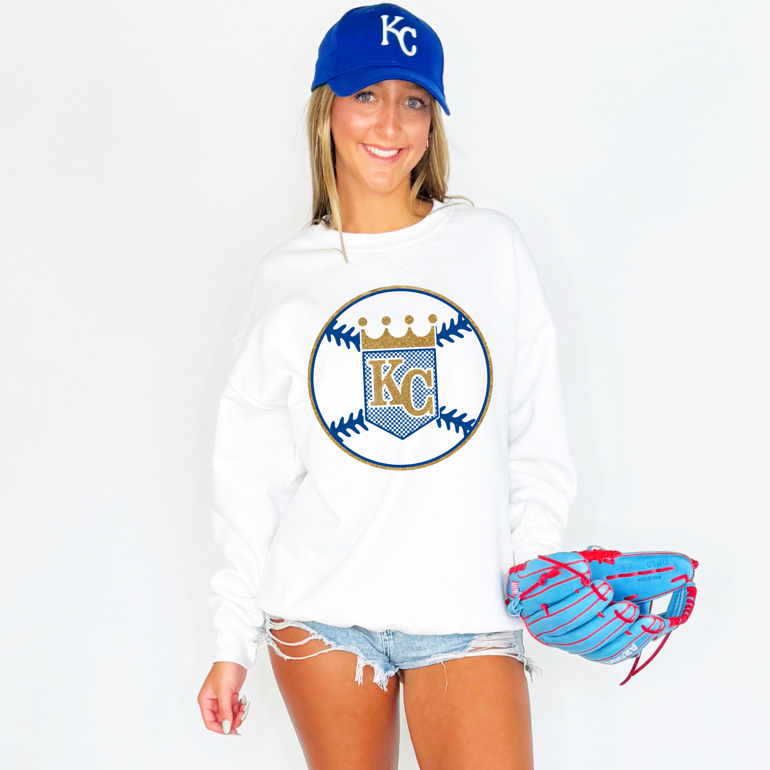 Kansas City Crown Inspired Baseball Youth & Adult Sweatshirt