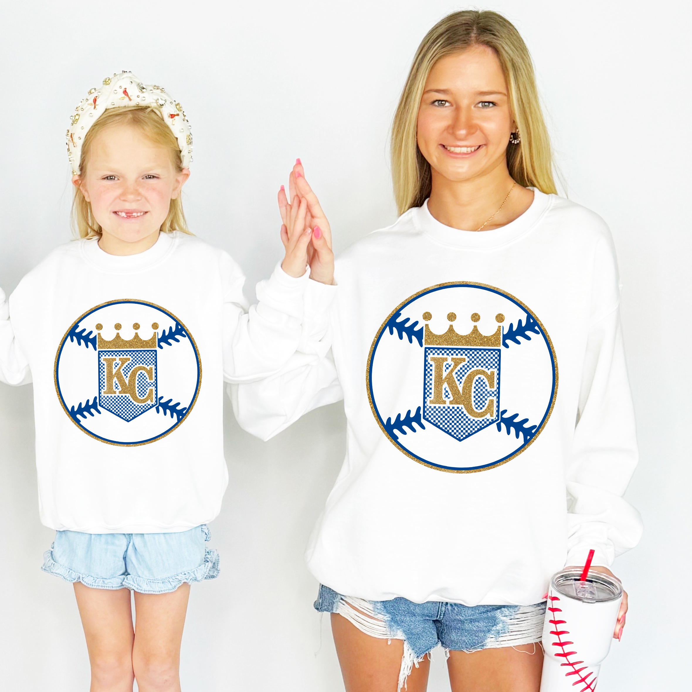 Kansas City Crown Inspired Baseball Youth & Adult Sweatshirt