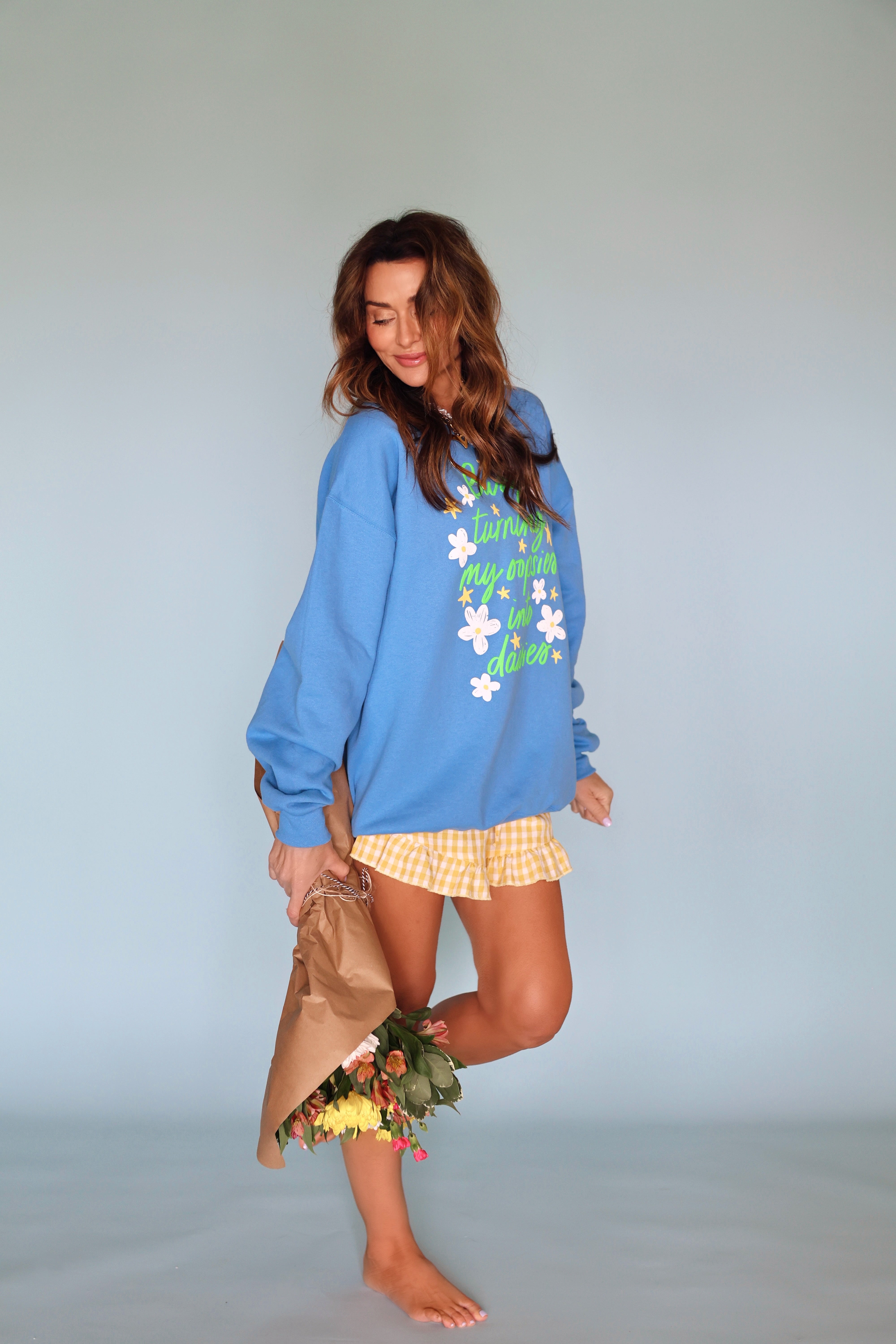 Busy Turning My Oopsies into Daises Sweatshirt