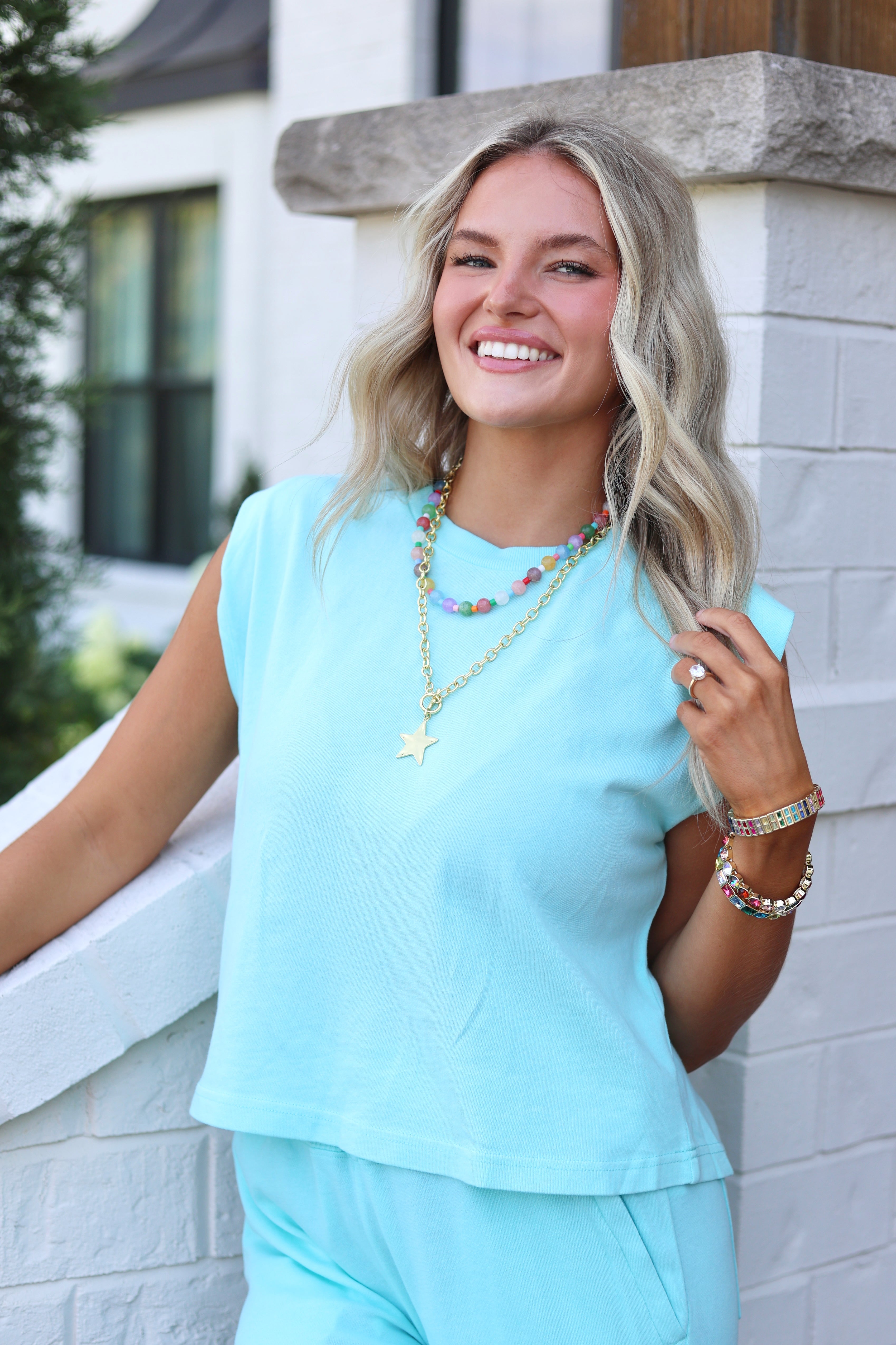 Beach Glass Tank & Pant Matching Set