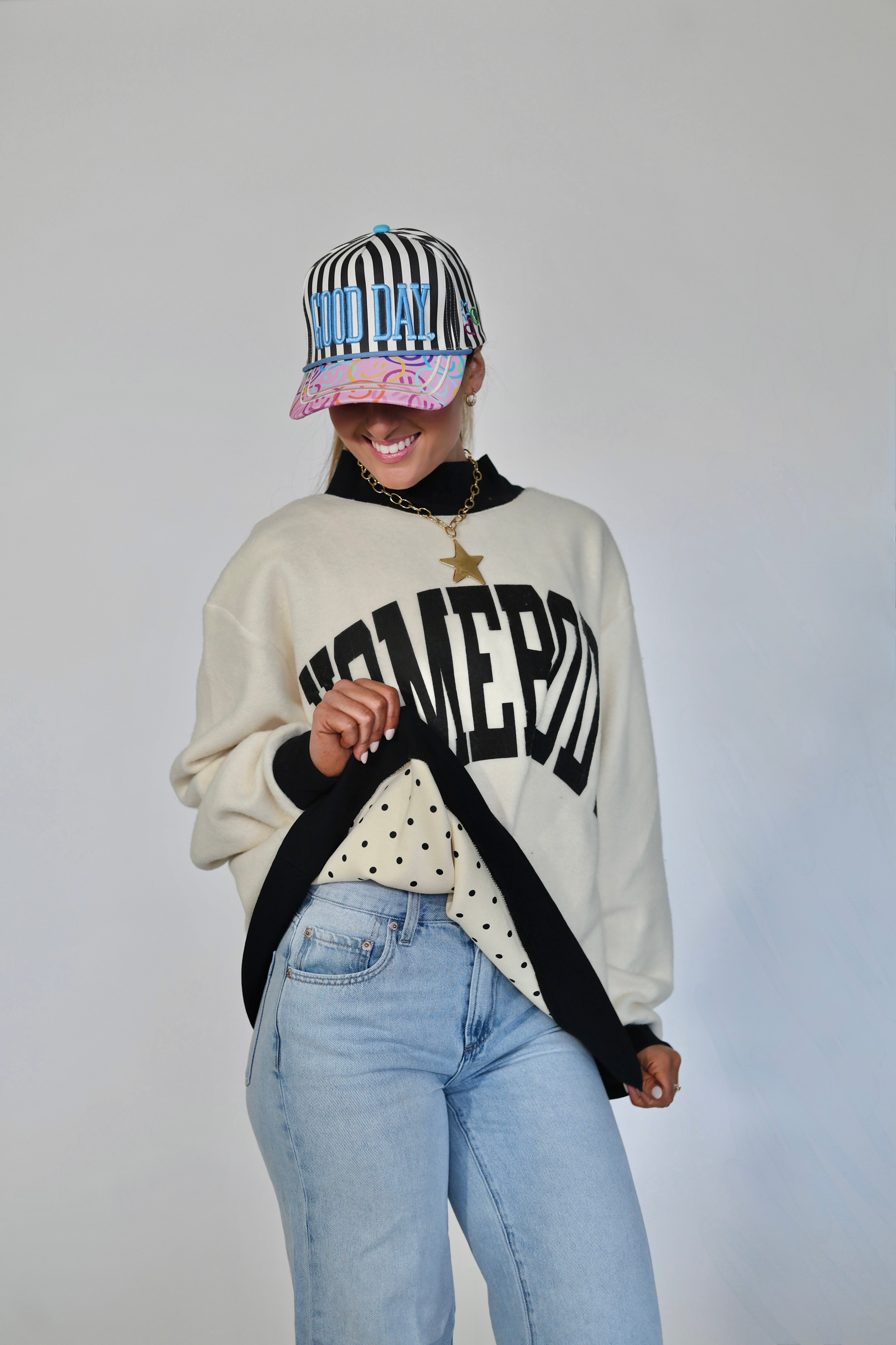 Homebody 2-Sided Mock Sweatshirt