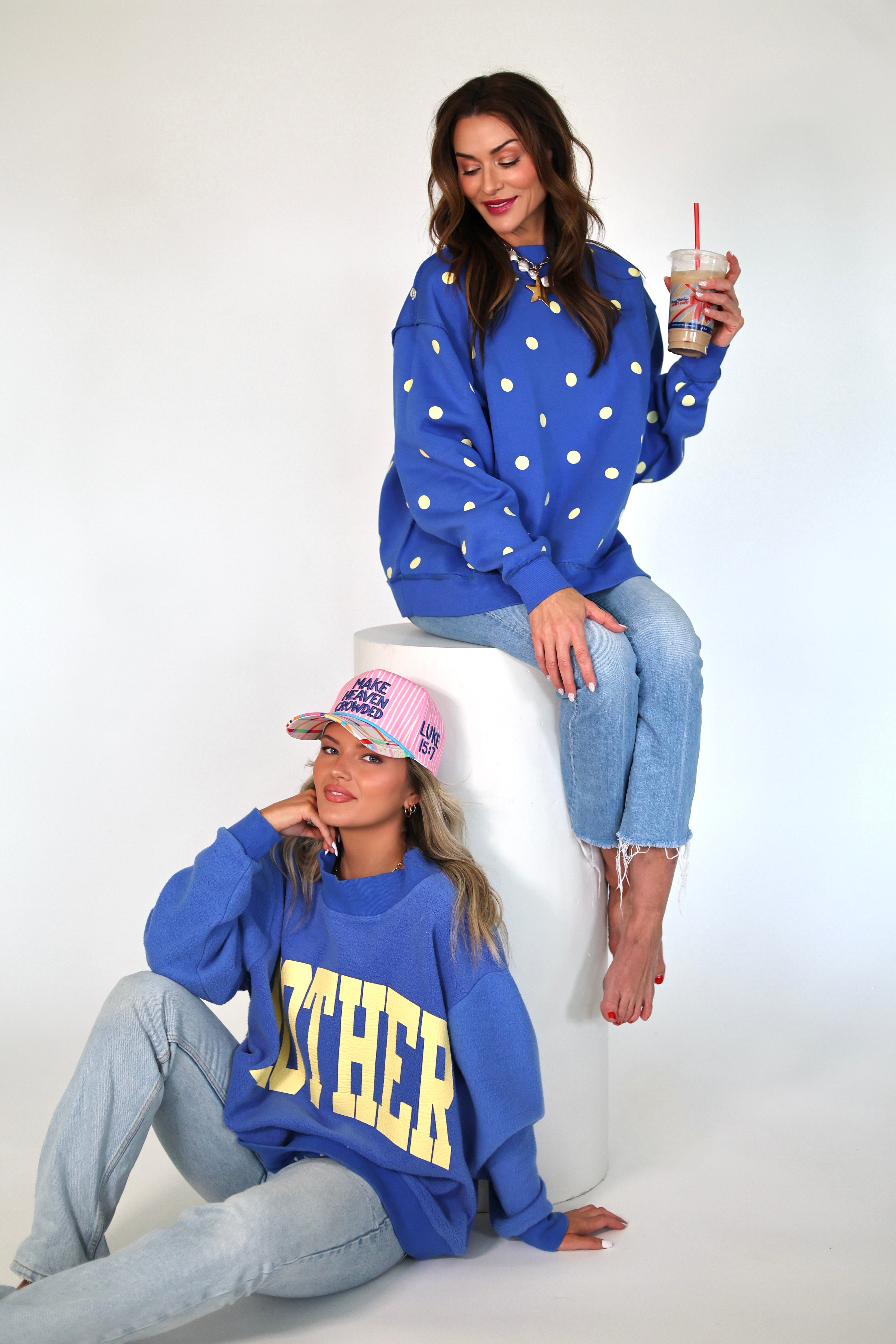 Mother 2-Sided Mock Sweatshirt