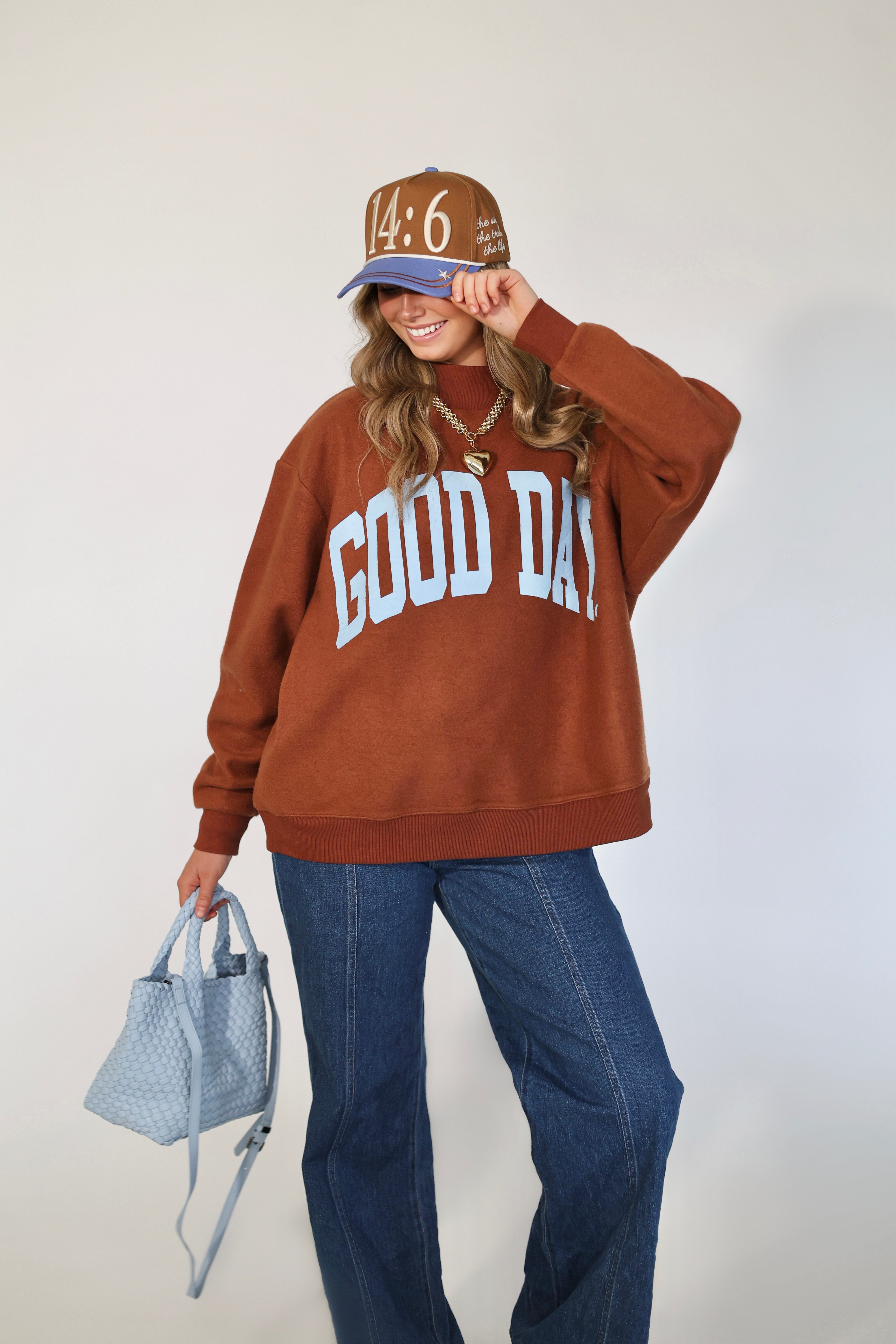 Good Day 2-Sided Mock Sweatshirt
