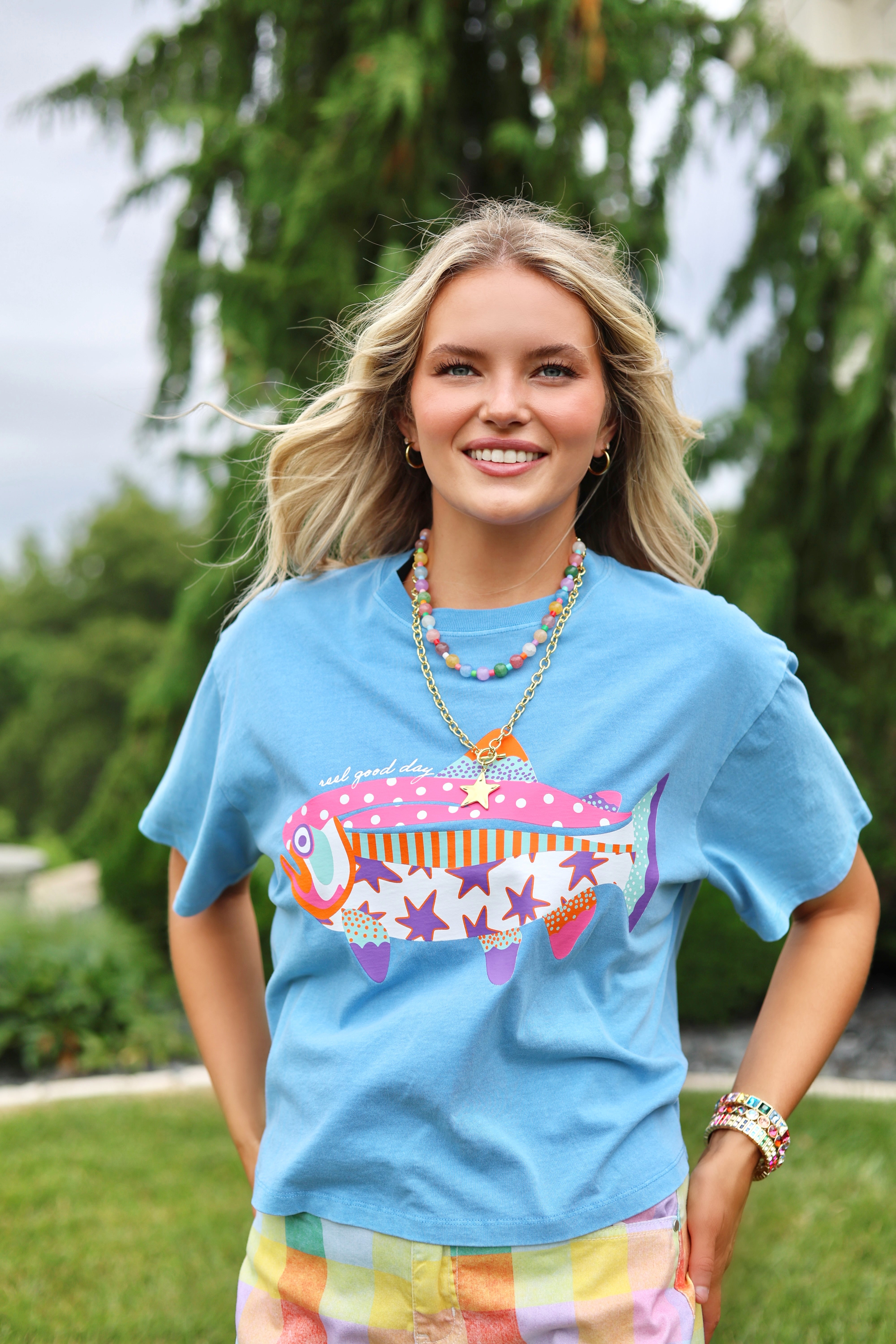 Reel Good Day Crop Tee