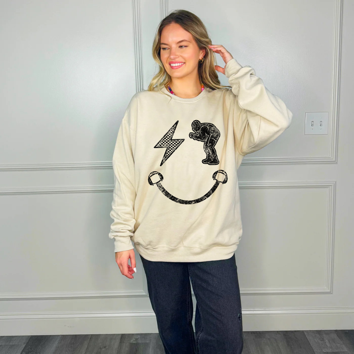 Wrestling Smiley Sweatshirt