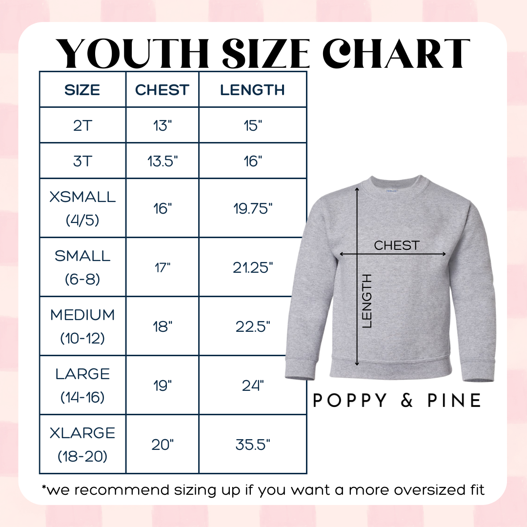 Bow Coquette Youth and Adult Sweatshirt