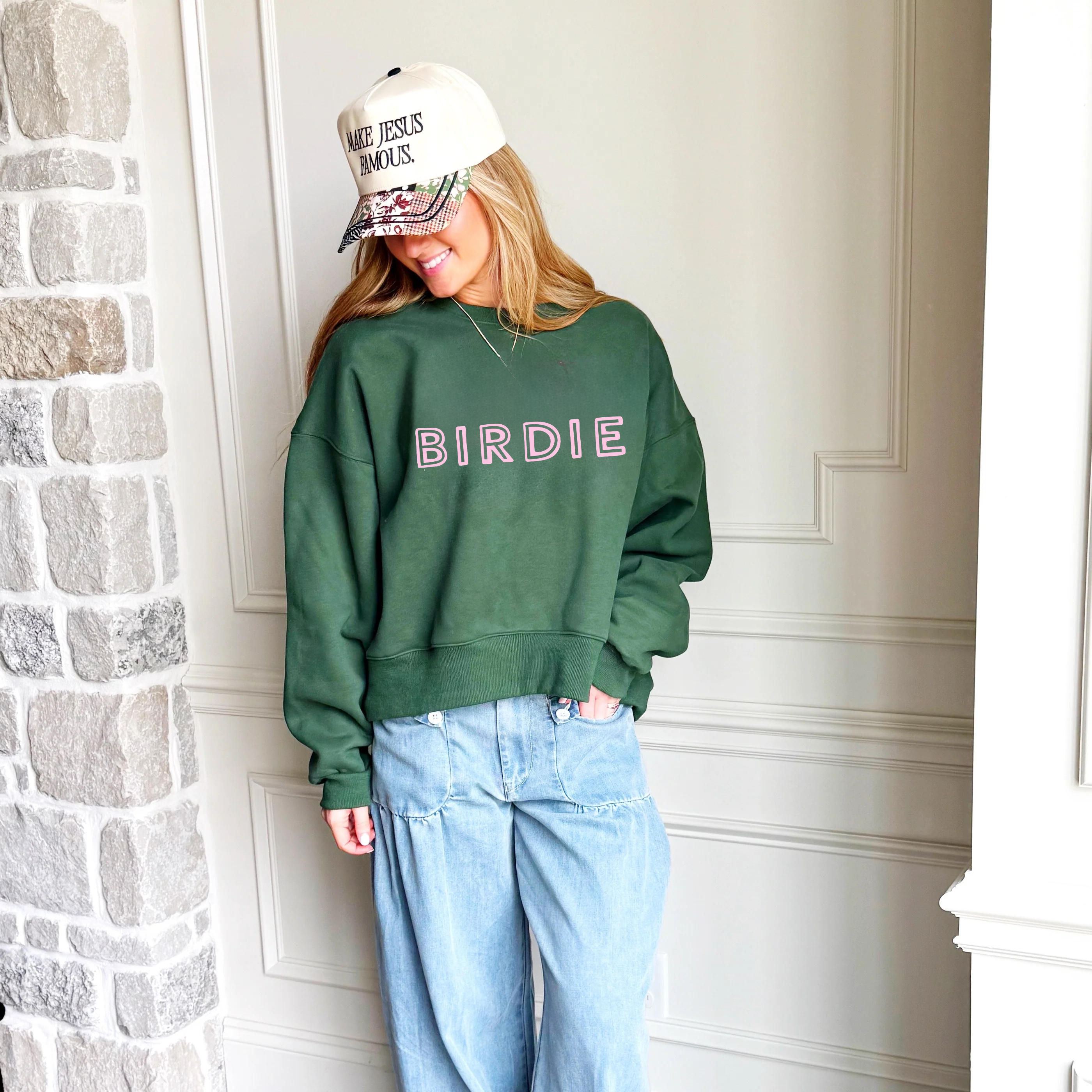 Lucky Birdie Crop Sweatshirt