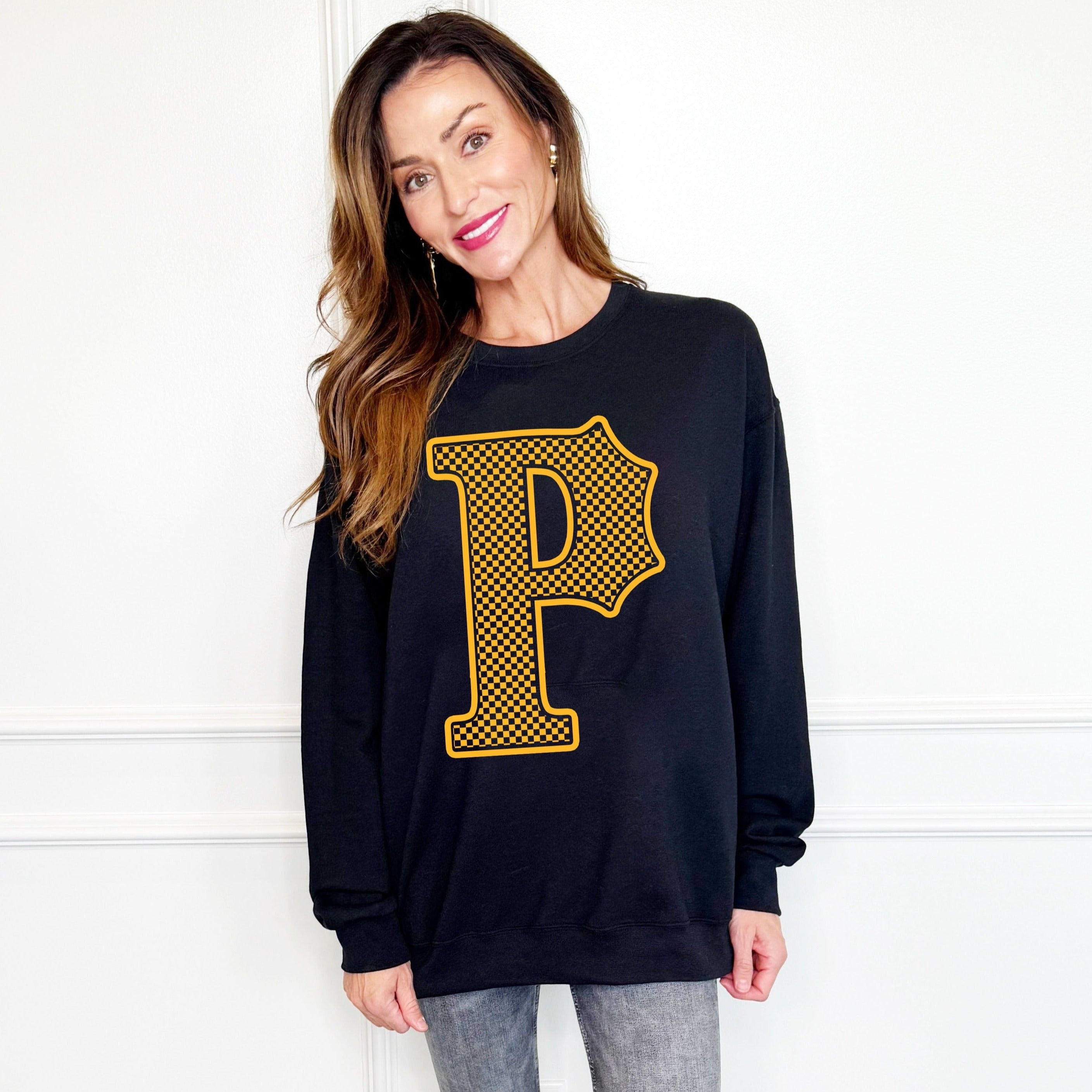 Pittsburg Inspired Checkered Youth & Adult Sweatshirt