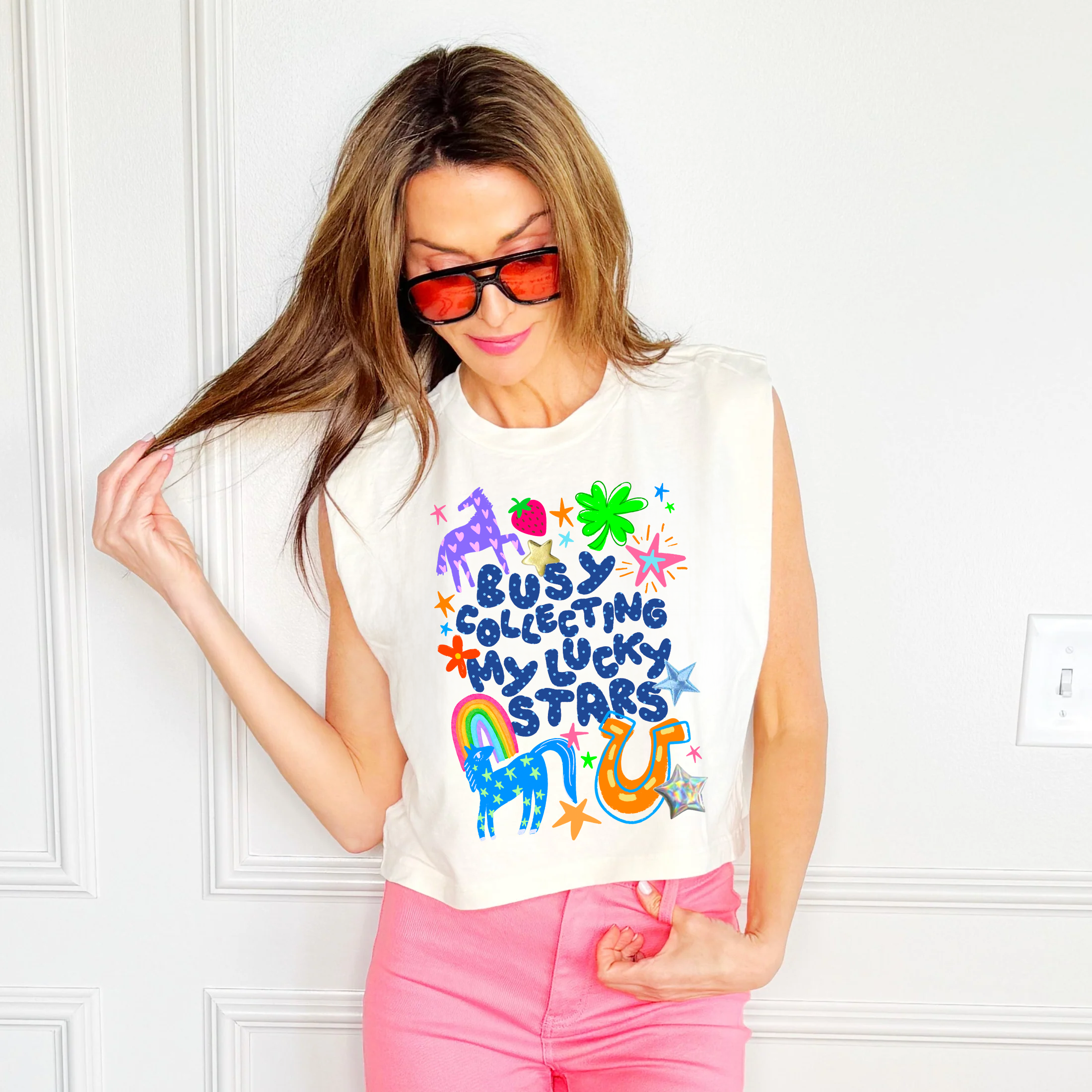 Busy Collecting My Lucky Stars Tank