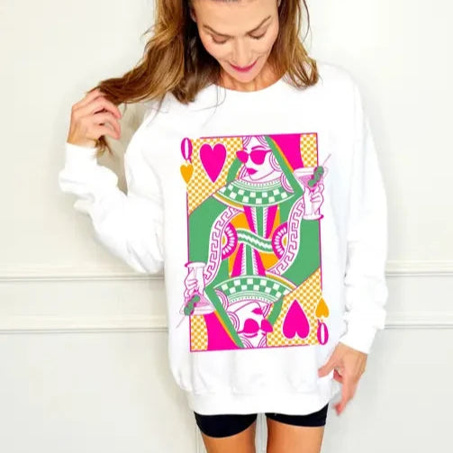 Dirty Martini Queen of Heart Valentine Sweatshirt