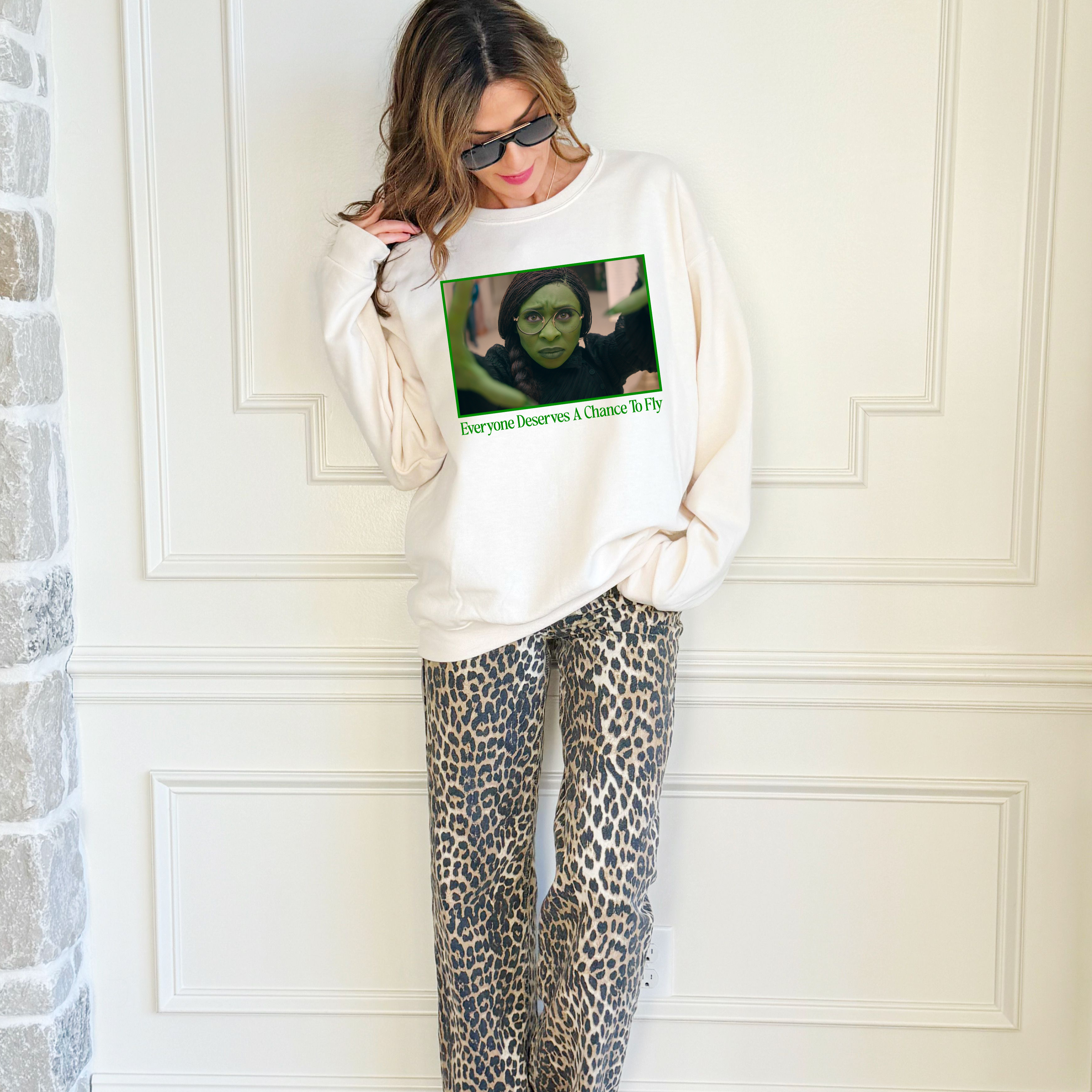 Elphaba Everyone Deserves A Chance to Fly Youth & Adult Sweatshirt