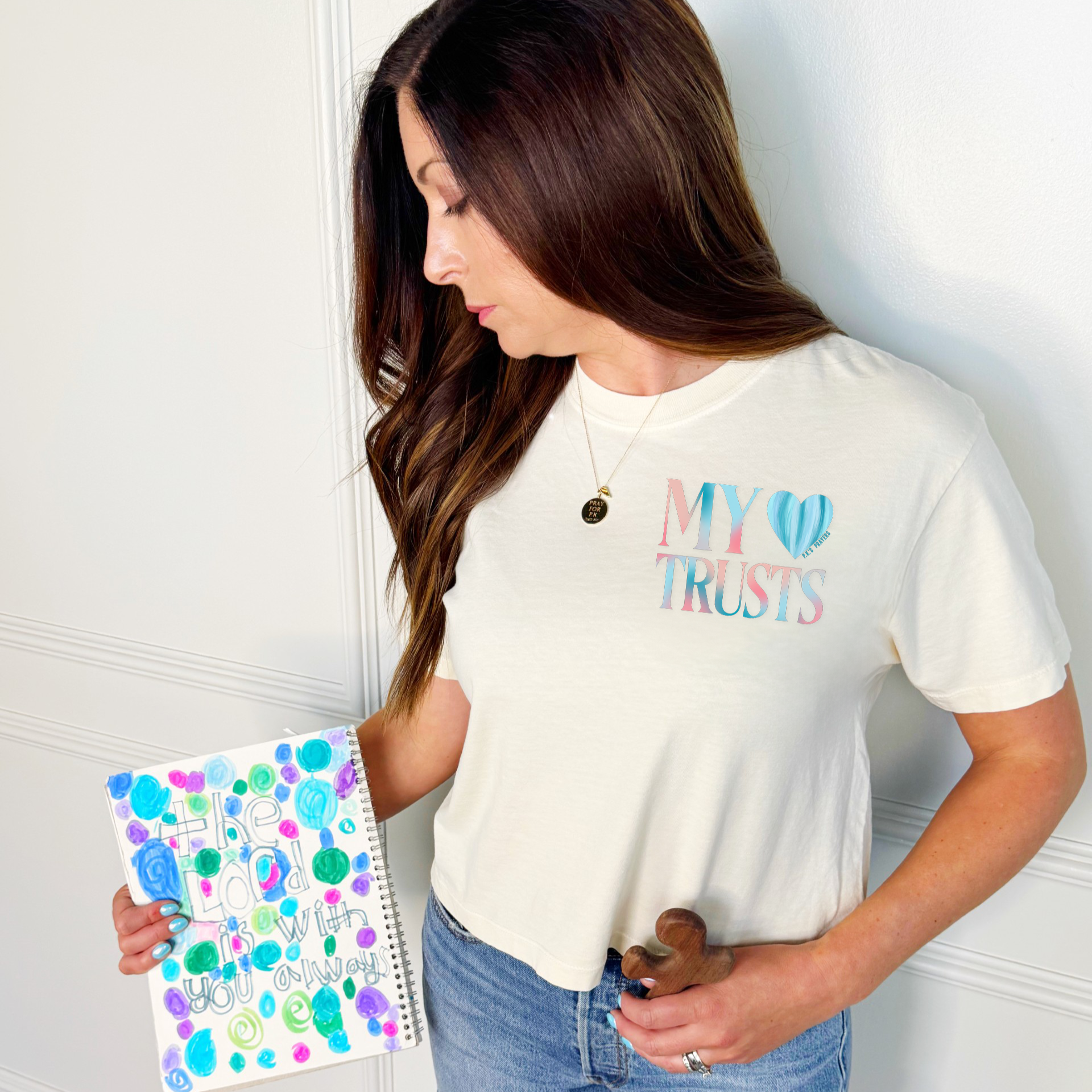 Girl With The Golden Hair PK's Prayers Crop Tee