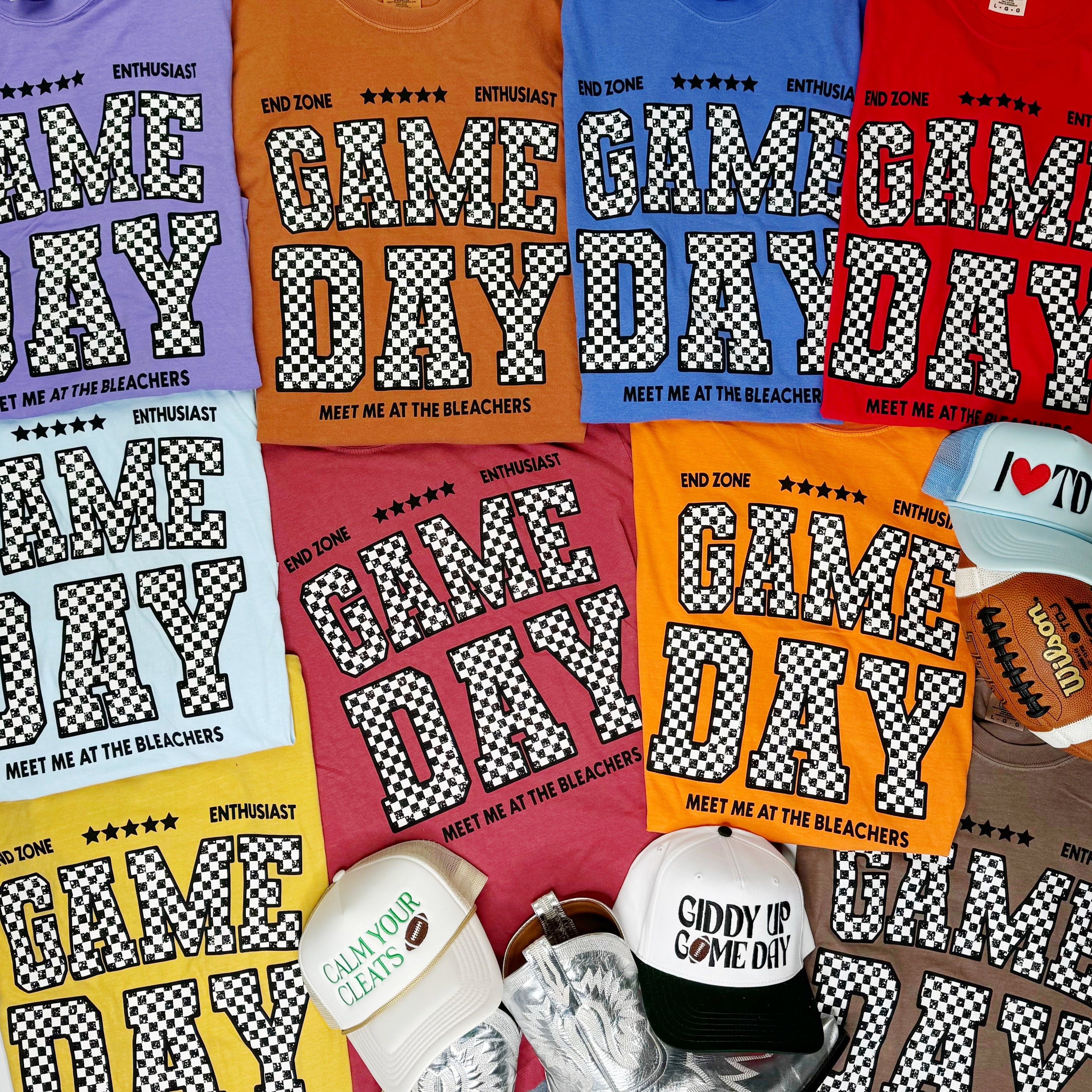 Checker Game Day Tee