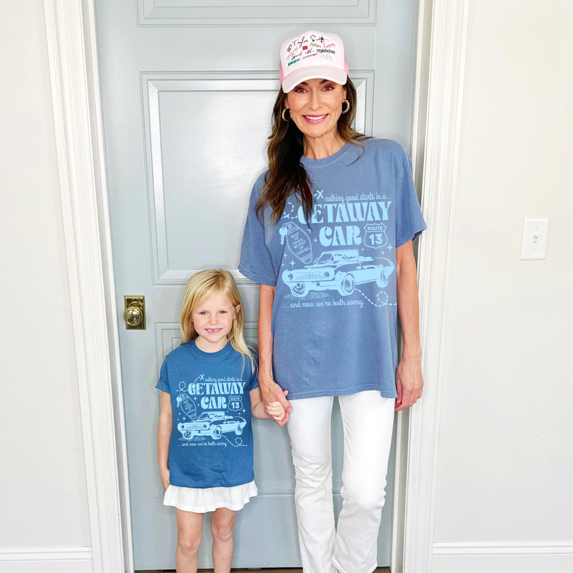 Blue Getaway Car Youth and Adult tee