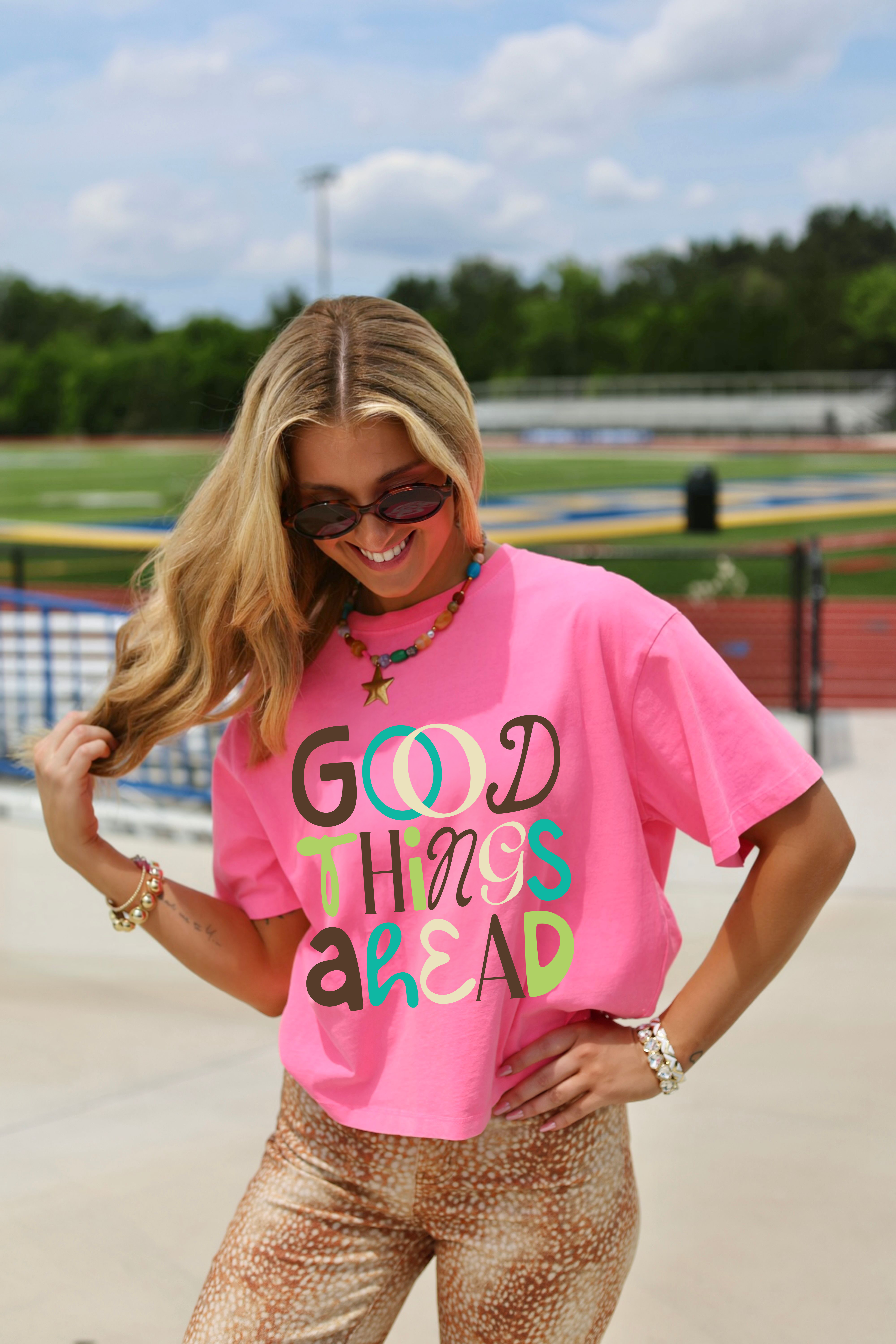 Good Things Ahead Crop Tee