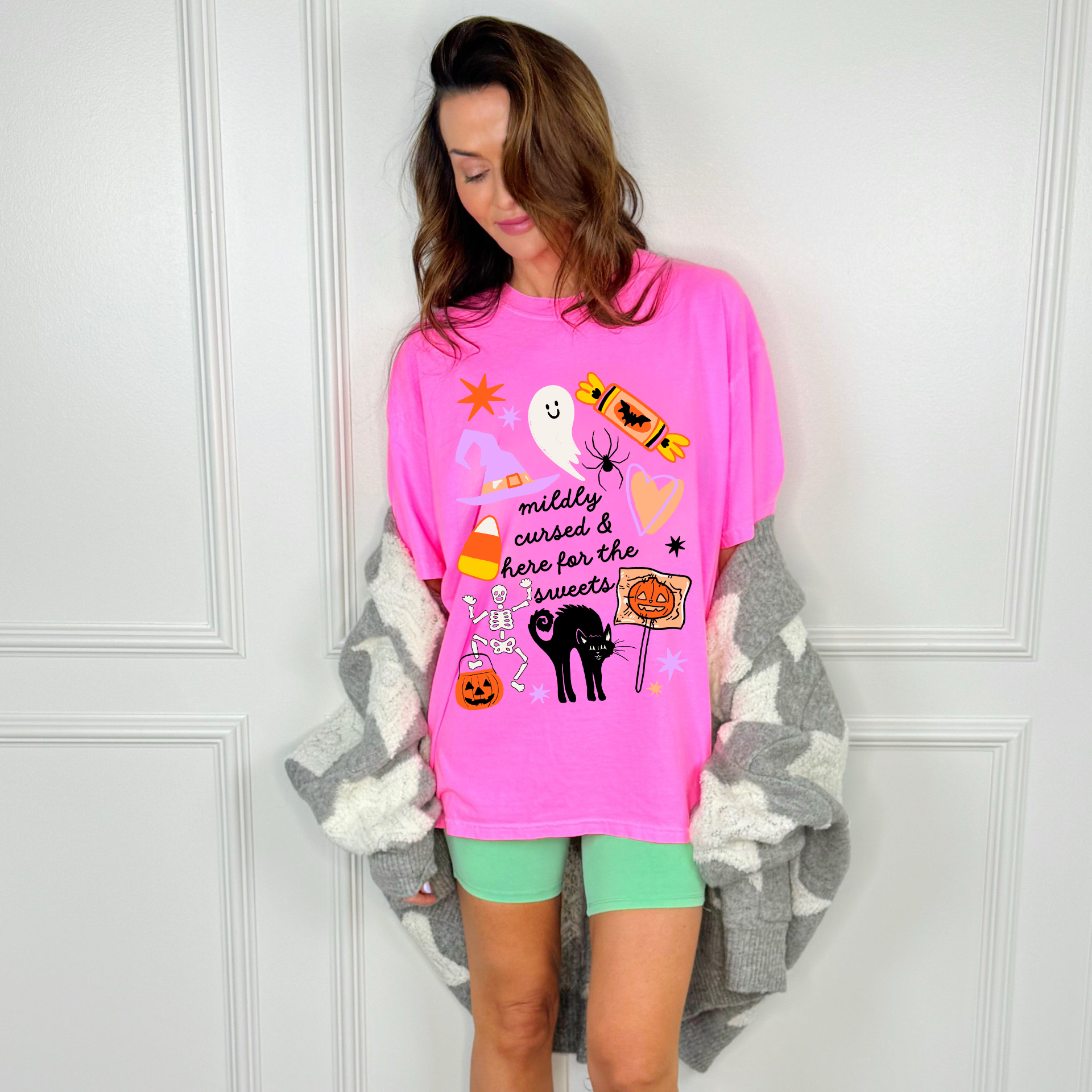 Mildly Cursed & Here for the Sweets Tee