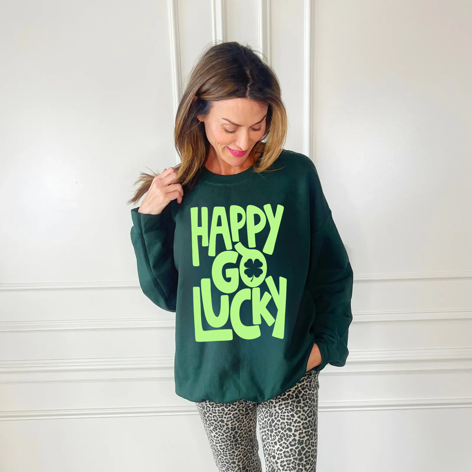 Happy Go Lucky Youth and Adult Sweatshirt