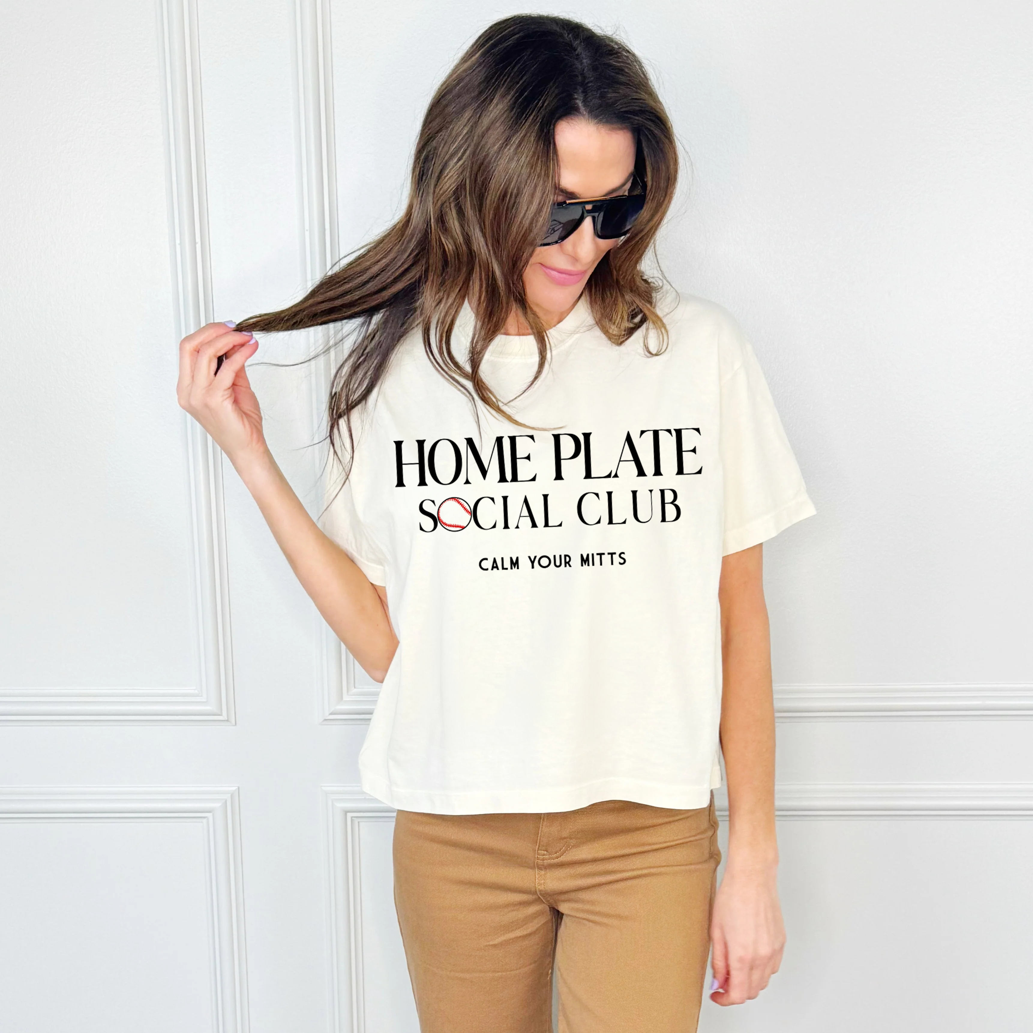 Home Plate Social Club Cropped Tee