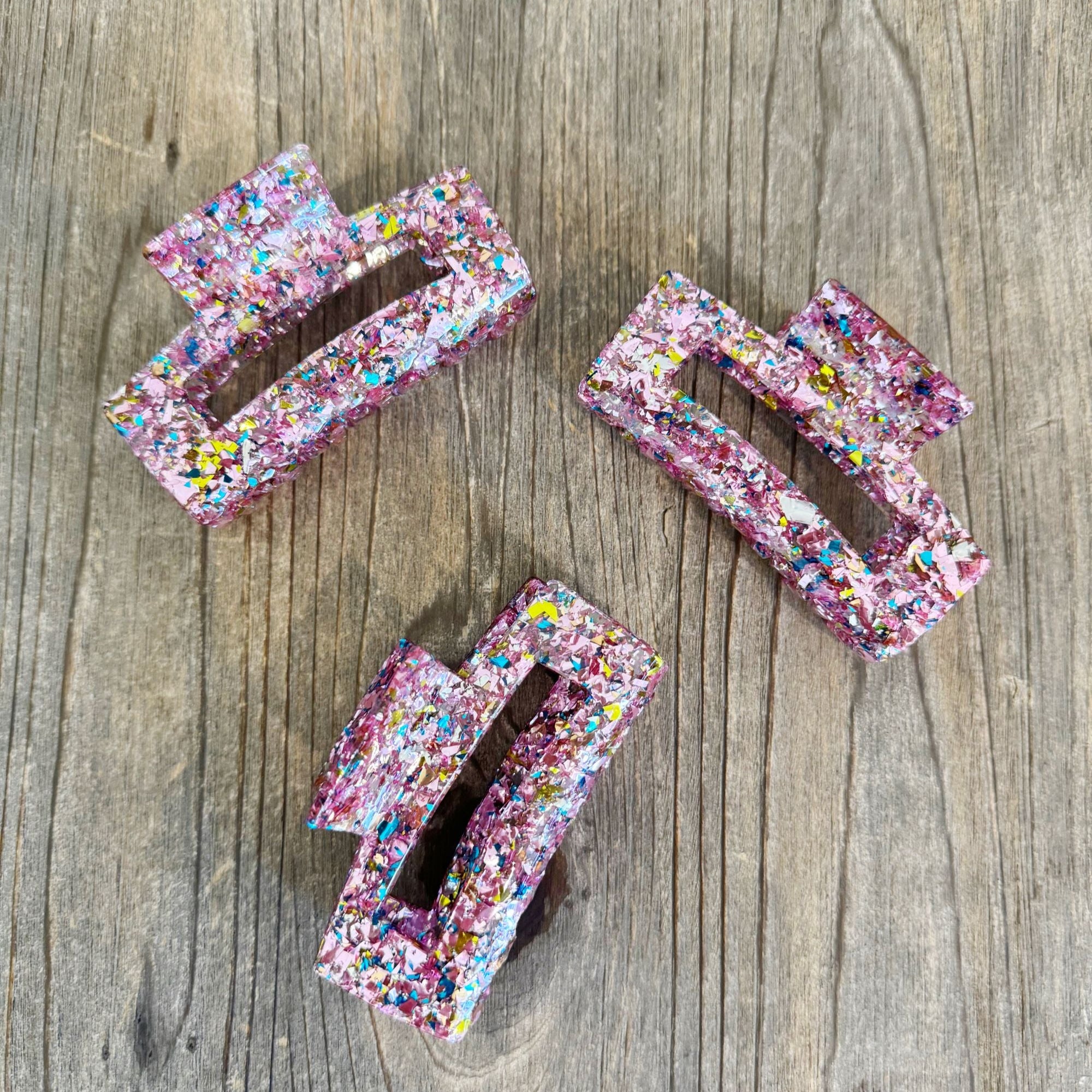 Colorful Confetti Claw Clip