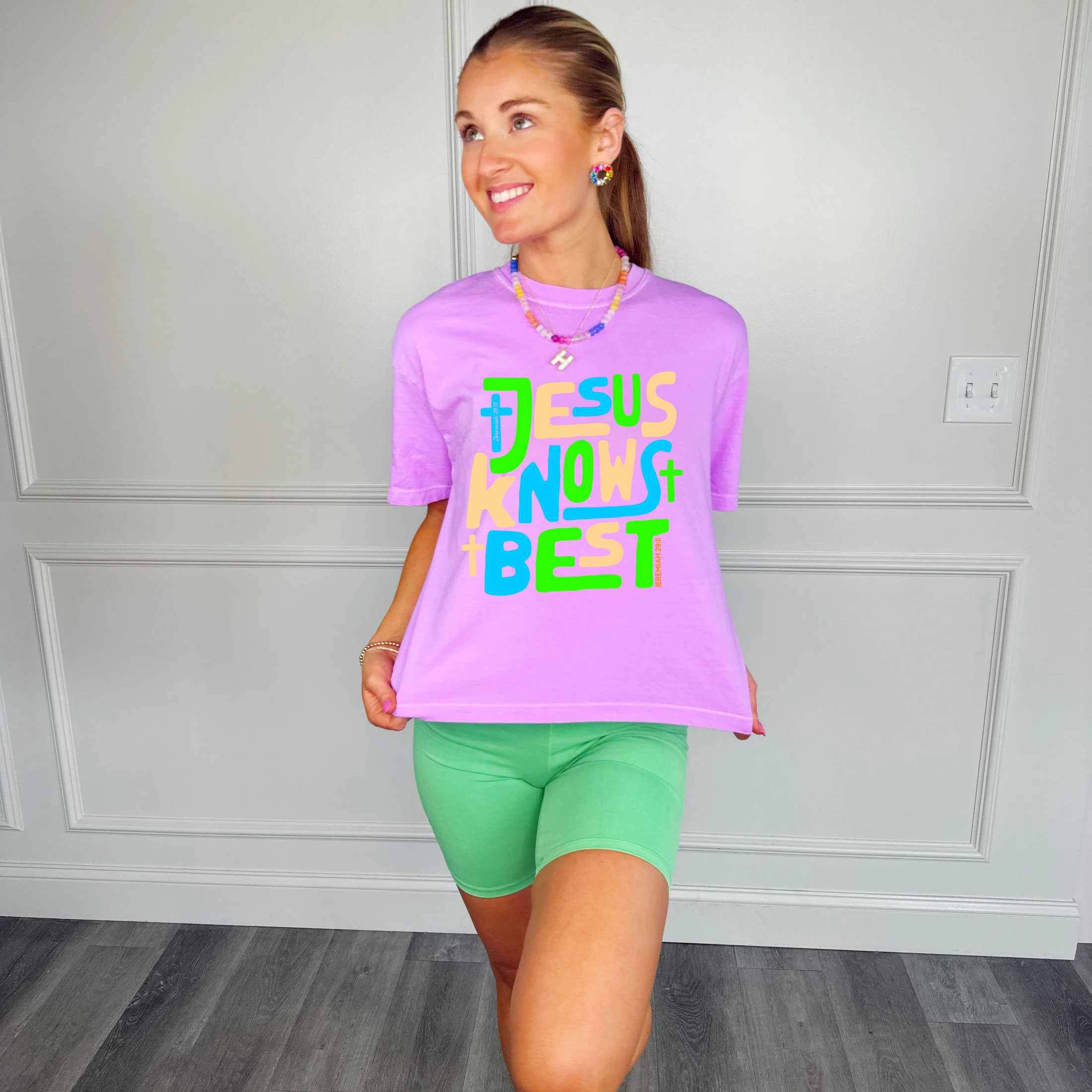 Jesus Knows Best Cropped Tee